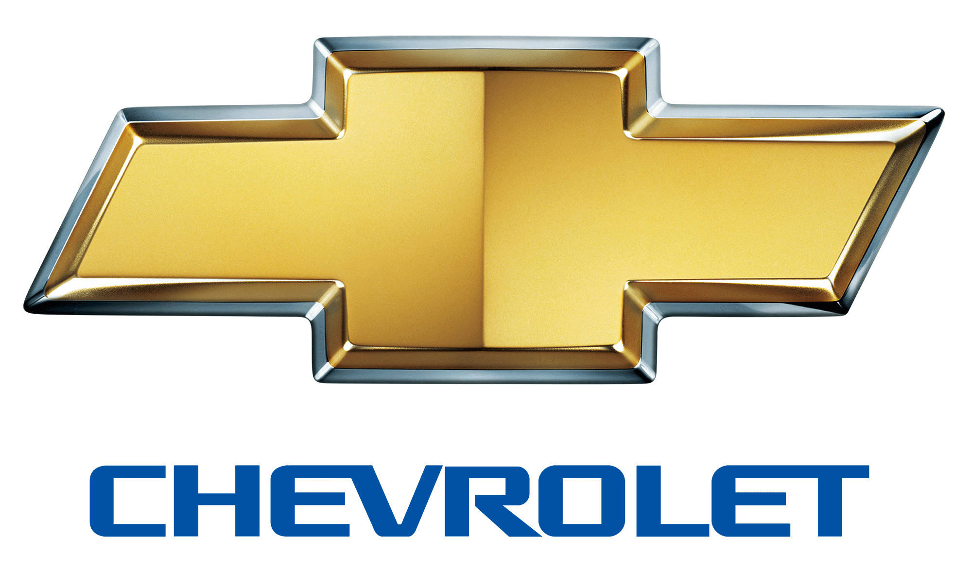 2010 Chevrolet Logo, gold, chrome, Full HD Desktop Wallpaper