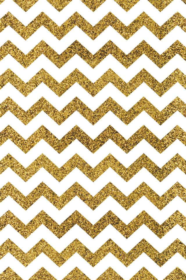 Chevron iPhone, gold glitter chevron pattern, crisp white background, SD Phone Wallpaper