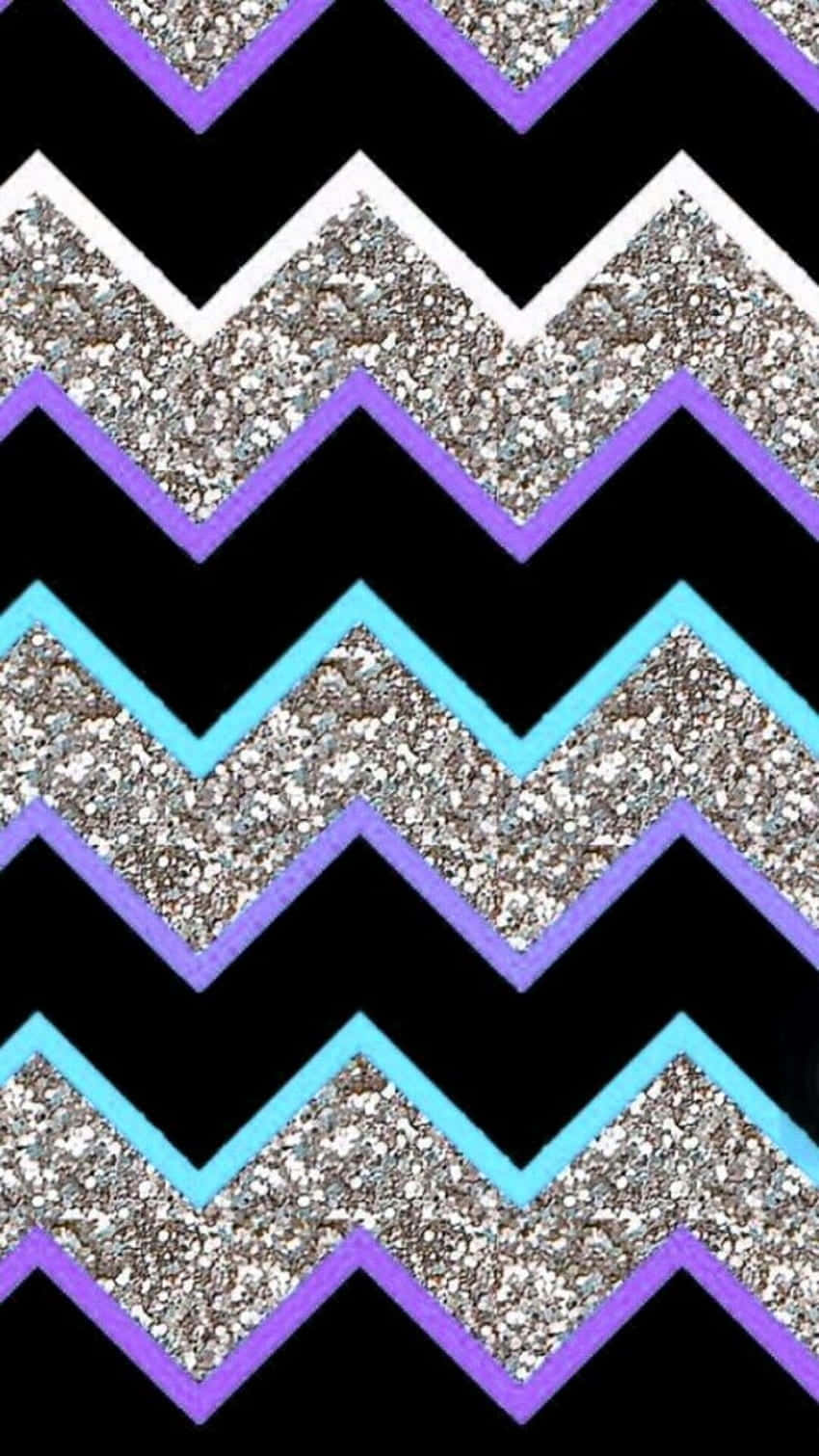Chevron, zigzag pattern, glittery silver chevrons, HD Phone Wallpaper