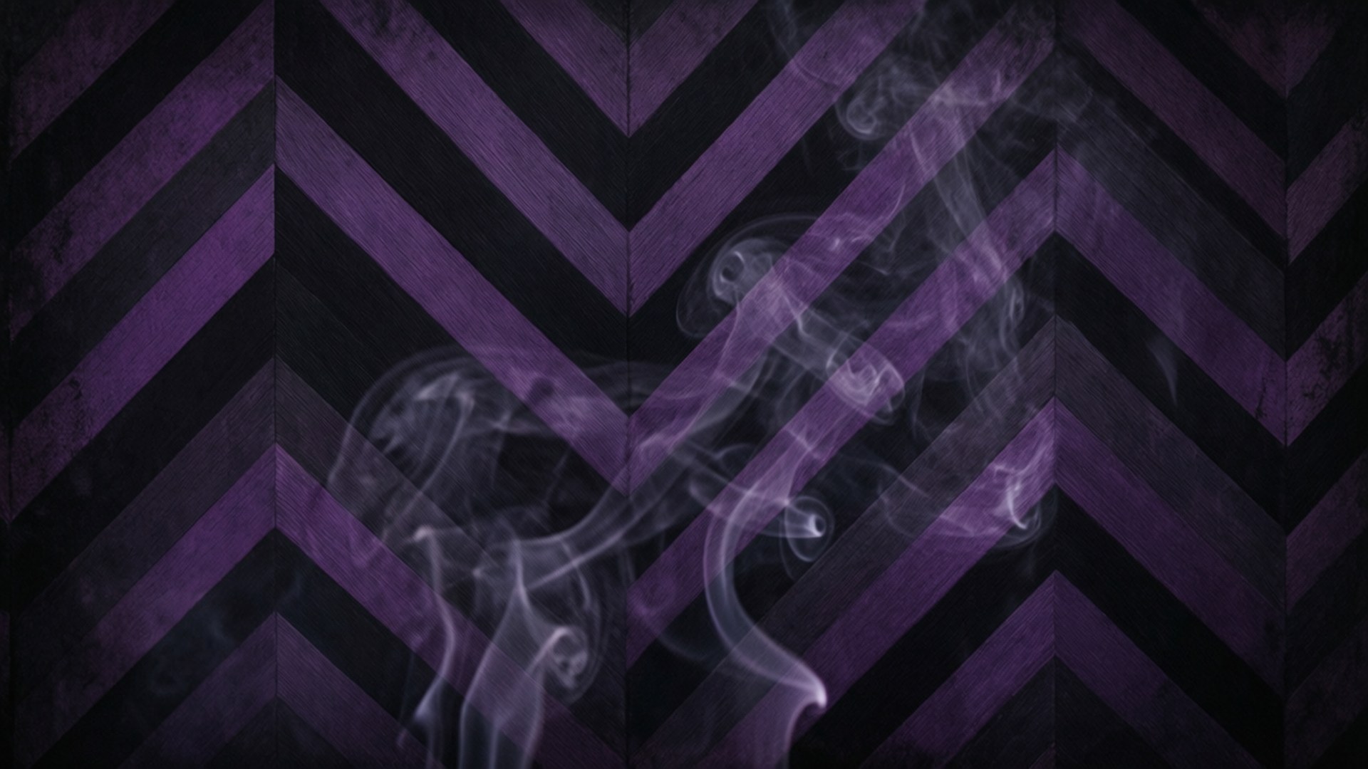 moody purple smoke chevron, dark chevron background, purple and black stripes, Full HD Desktop Wallpaper