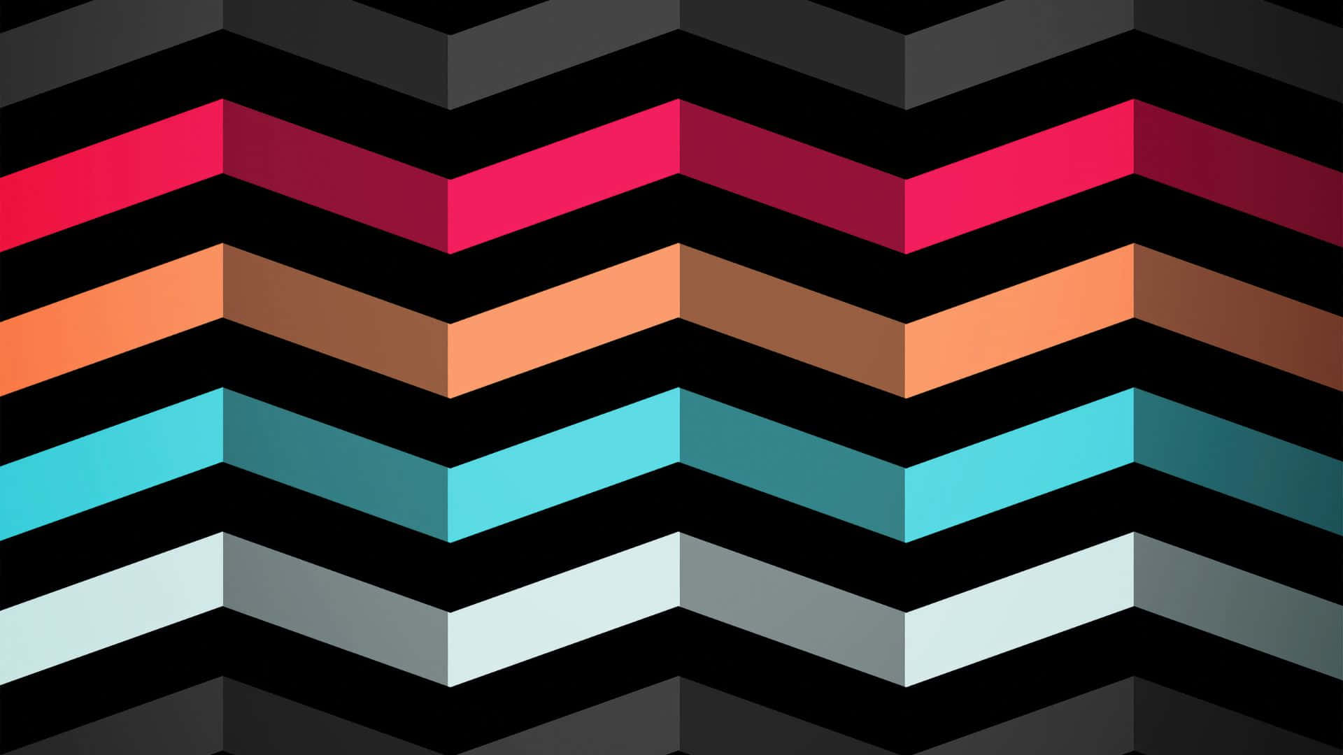 Chevron, pink, orange, Full HD Desktop Wallpaper