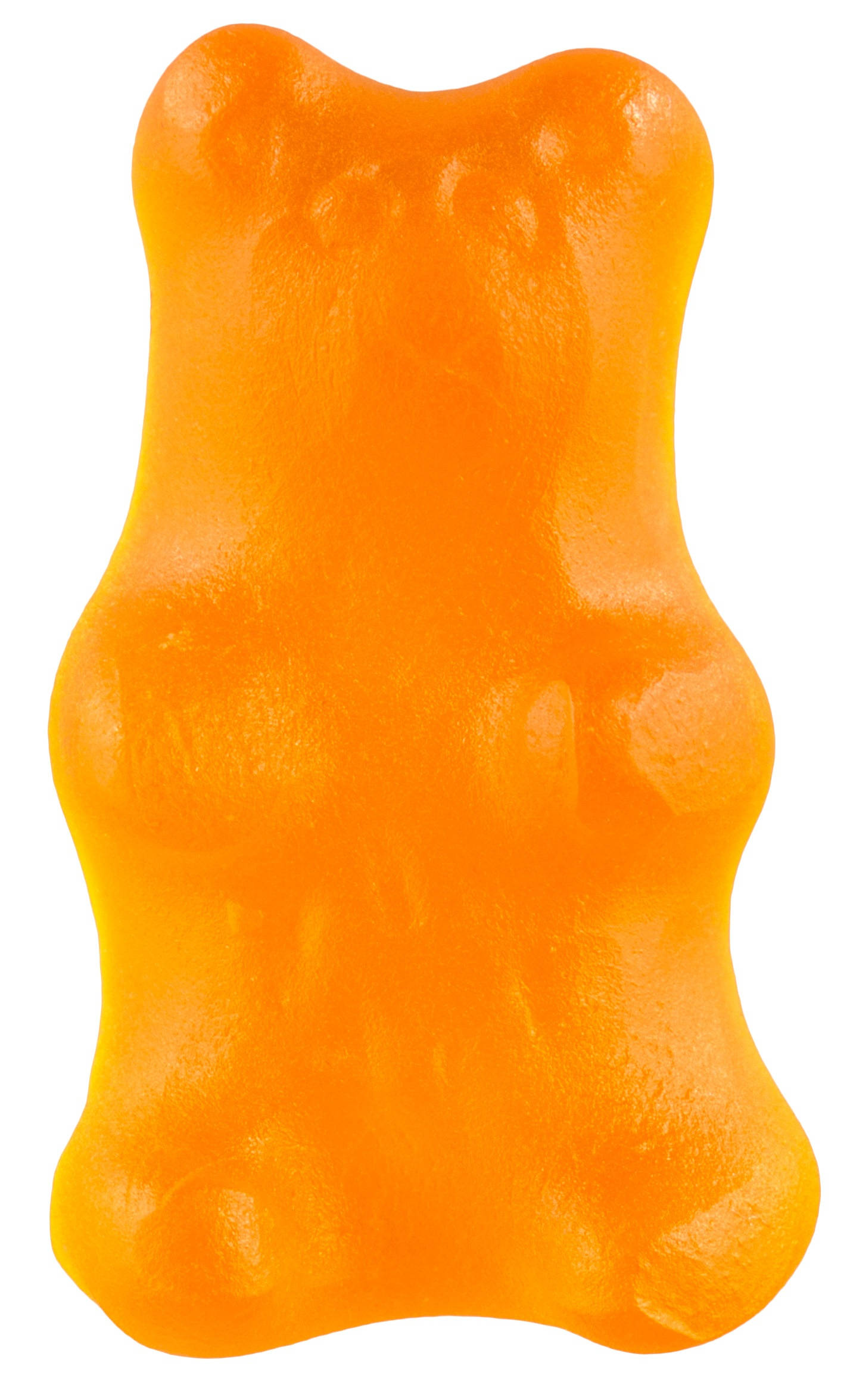 orange chewy gummy bear, glossy, translucent, Full HD Phone Wallpaper