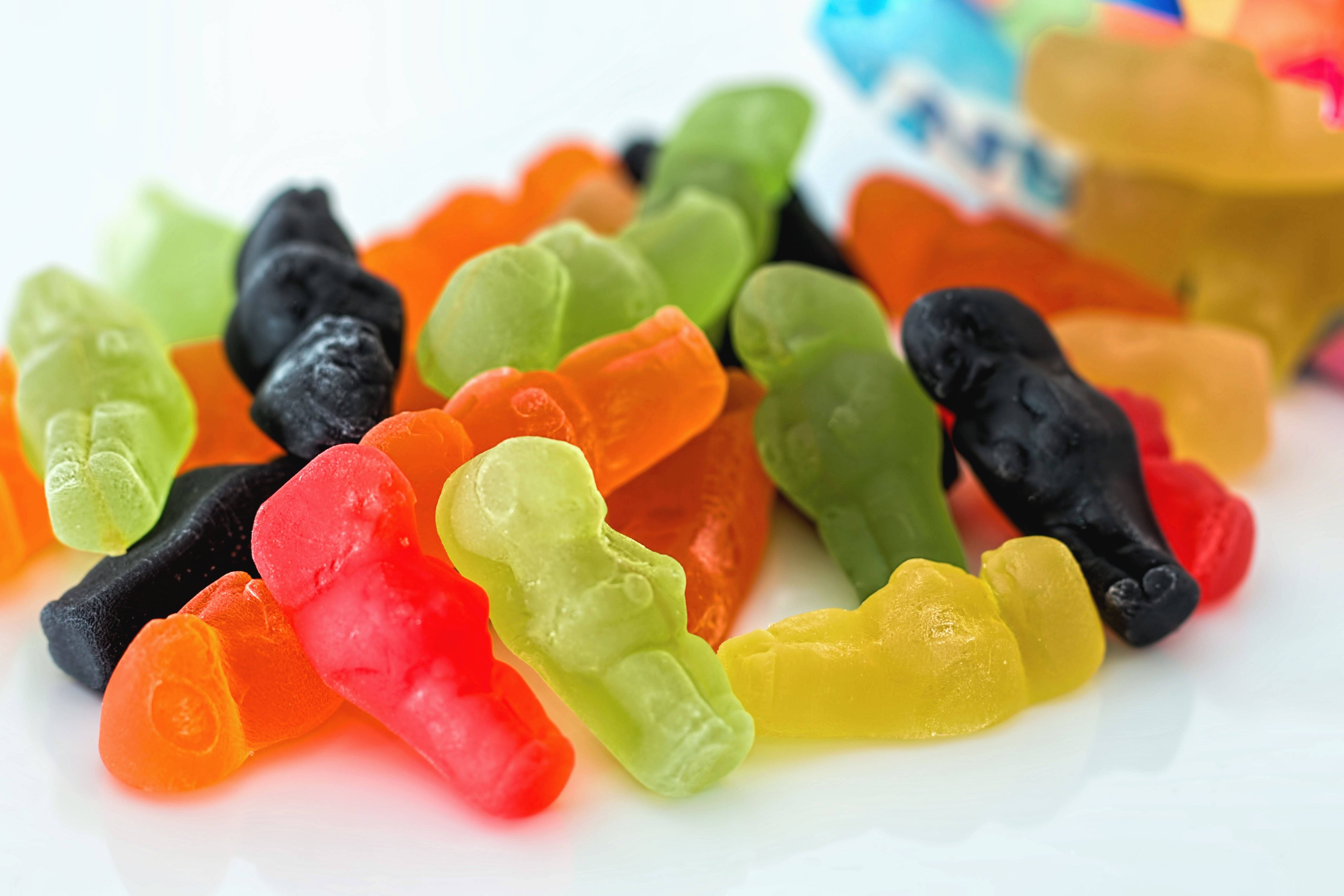 chewy gummies, gummy bears, assorted colors, 5K Desktop Wallpaper