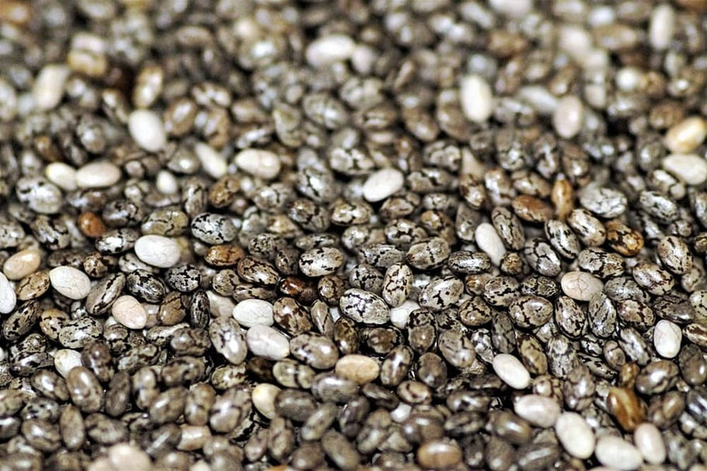 Chia Seeds, earthy tones, speckled patterns, SD Desktop Wallpaper