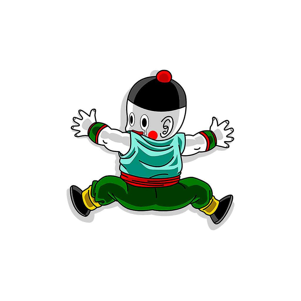 Chiaotzu, white face, red nose, SD Desktop Wallpaper