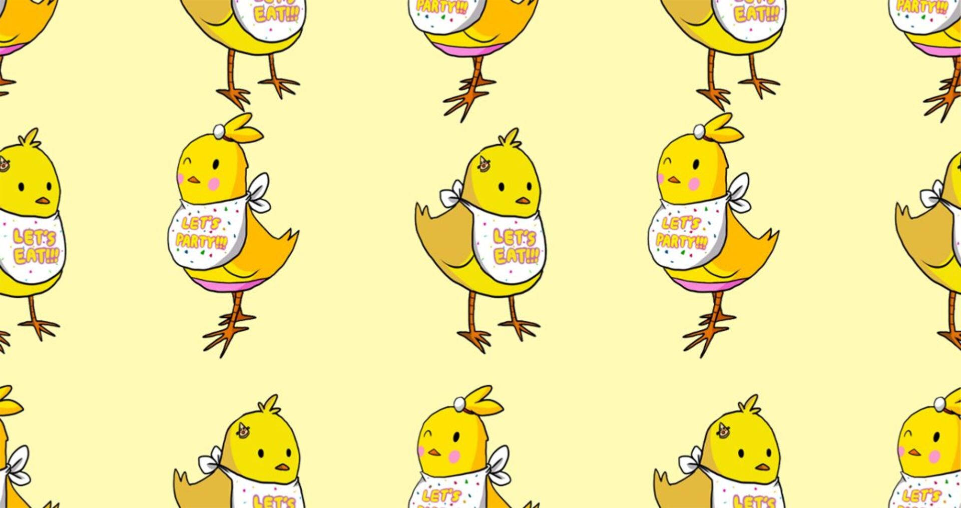 Cute Chica FNAF Pattern, Chica, FNAF, Full HD Desktop Wallpaper