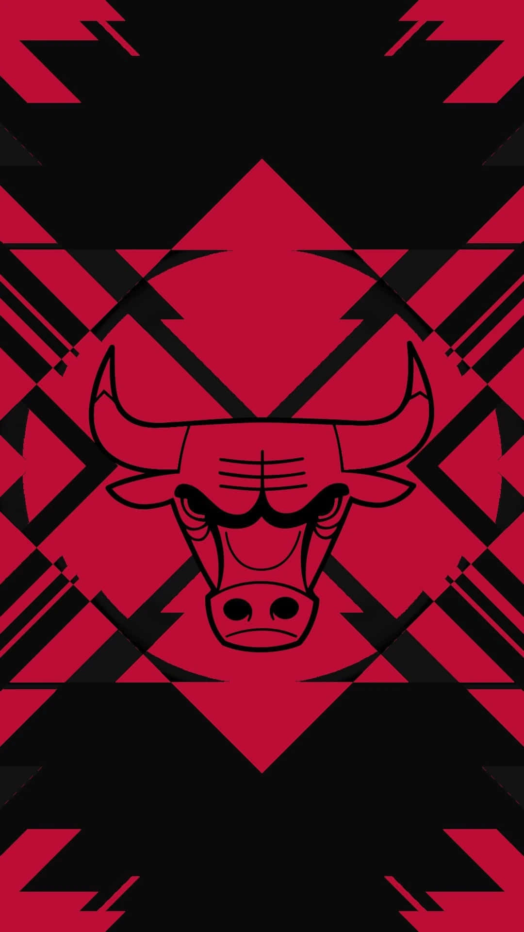 Chicago Bulls, red, black, Full HD Phone Wallpaper