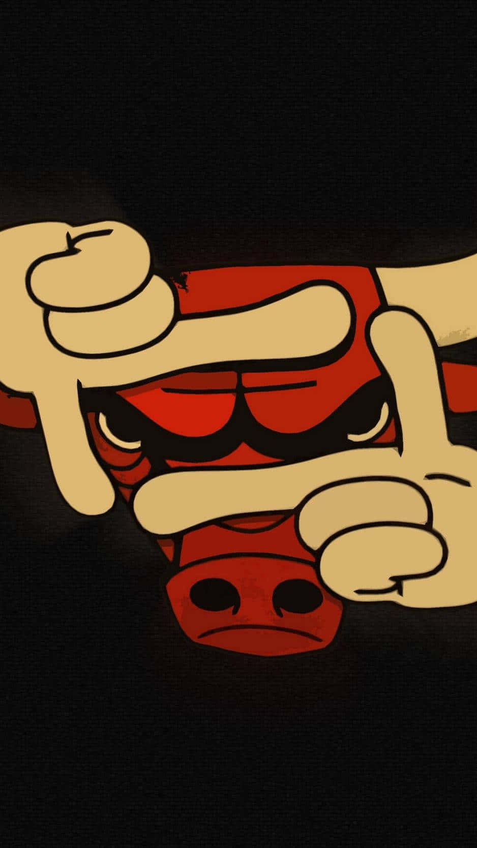 Chicago Bulls, iPhone, red bull, HD Phone Wallpaper
