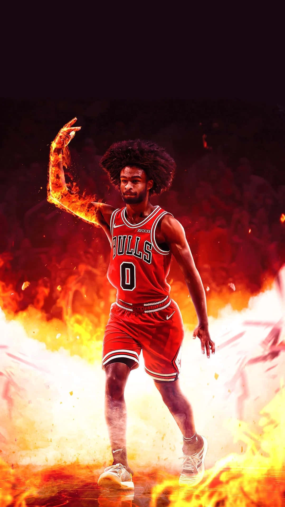 Chicago Bulls, red Bulls jersey, basketball player, Full HD Phone Wallpaper