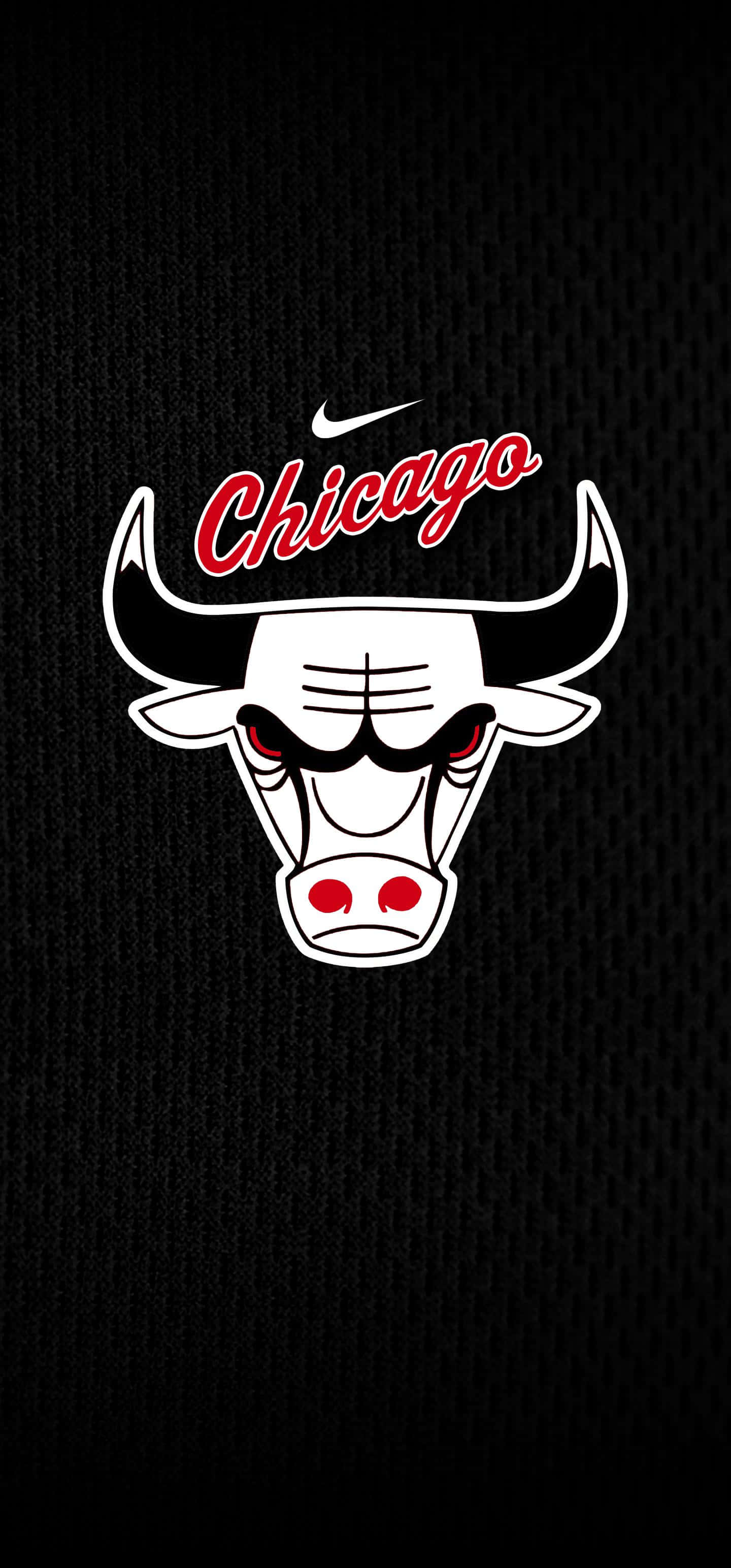 Chicago Bulls, red script, bull head, 2K Phone Wallpaper