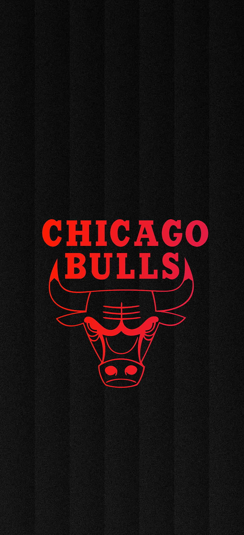 Chicago Bulls, red Chicago Bulls logo, black vertical striped background, HD Phone Wallpaper