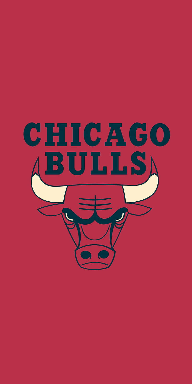 Chicago Bulls, bull head, red background, HD Phone Wallpaper
