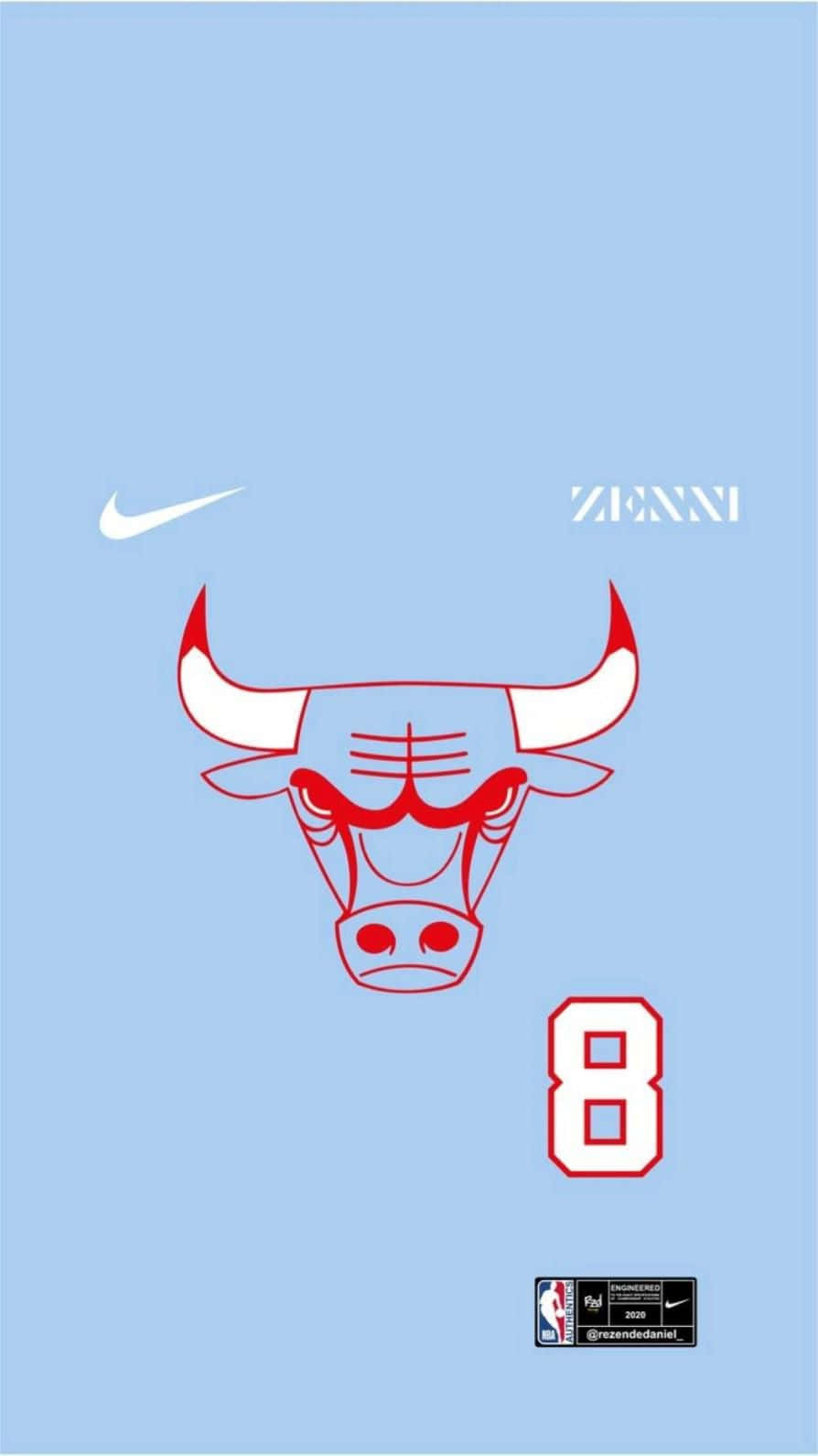 Chicago Bulls, iPhone, light blue, HD Phone Wallpaper