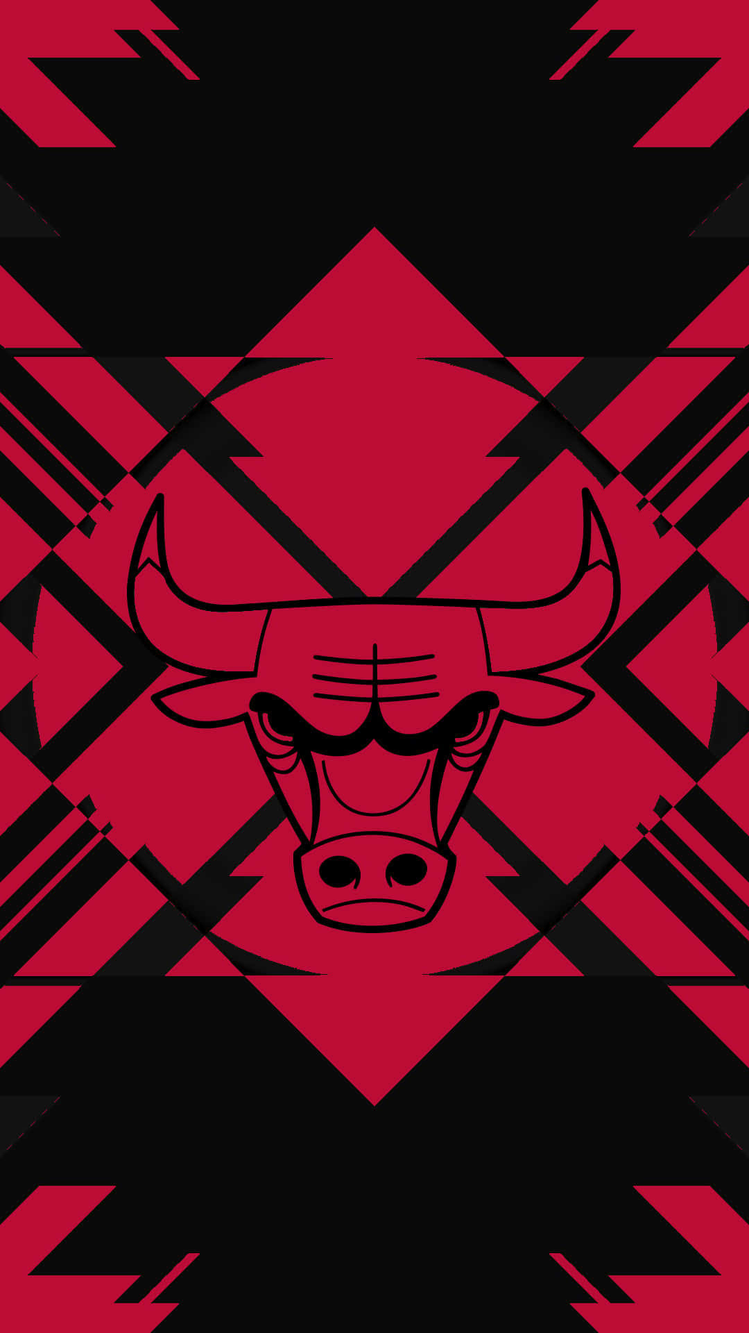 Chicago Bulls, red, black, Full HD Phone Wallpaper