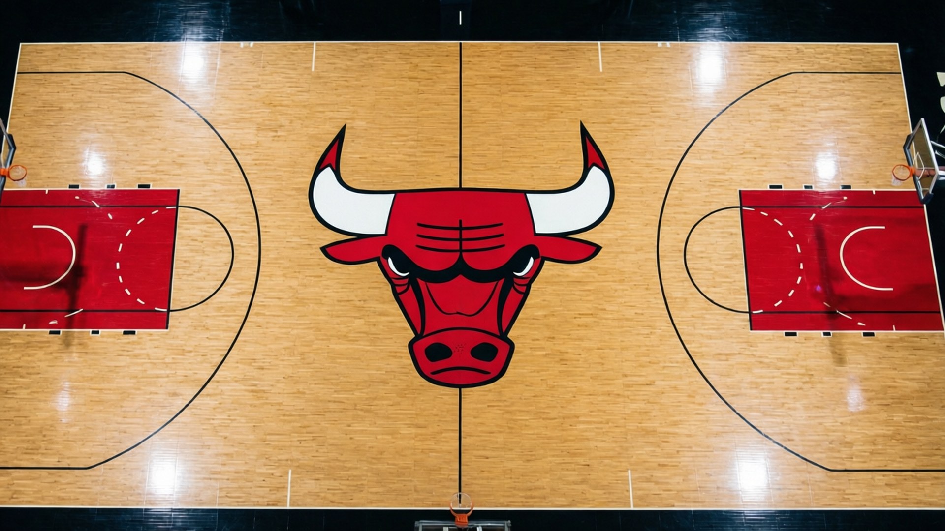 basketball court, red bull logo, polished wooden floor, Full HD Desktop Wallpaper