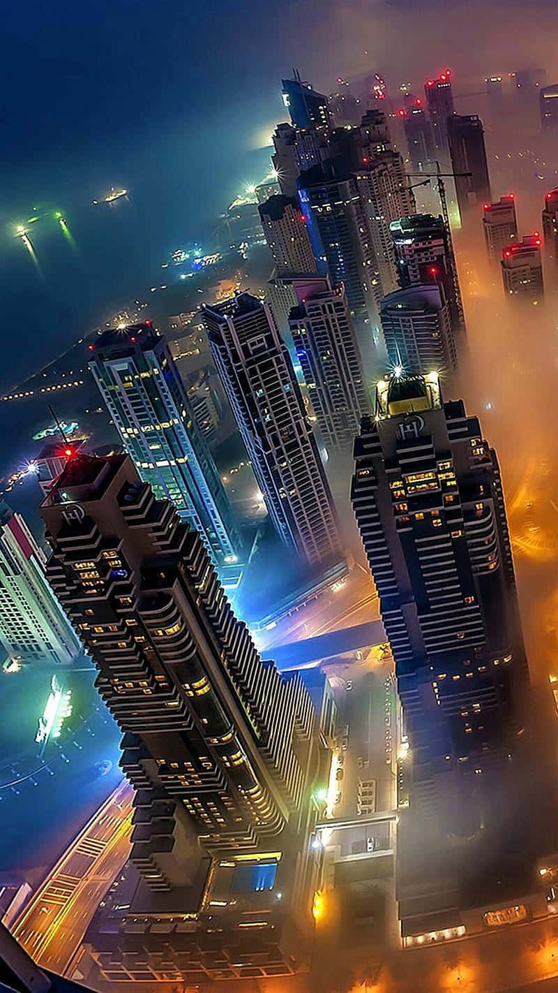 Chicago City Night, City of Chicago, towering skyscrapers, HD Phone Wallpaper