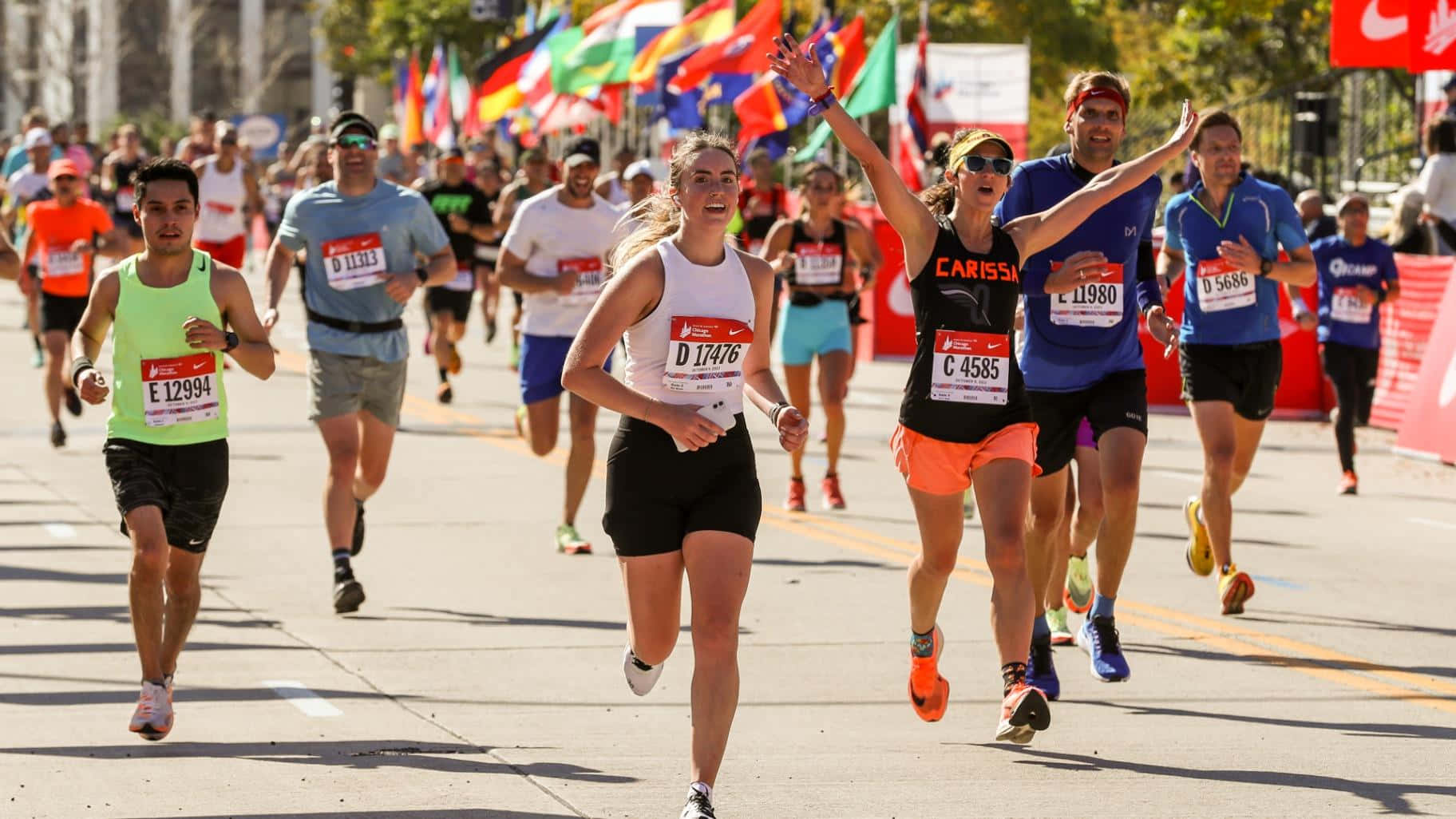 Chicago Marathon, runners, athletic gear, HD Desktop Wallpaper
