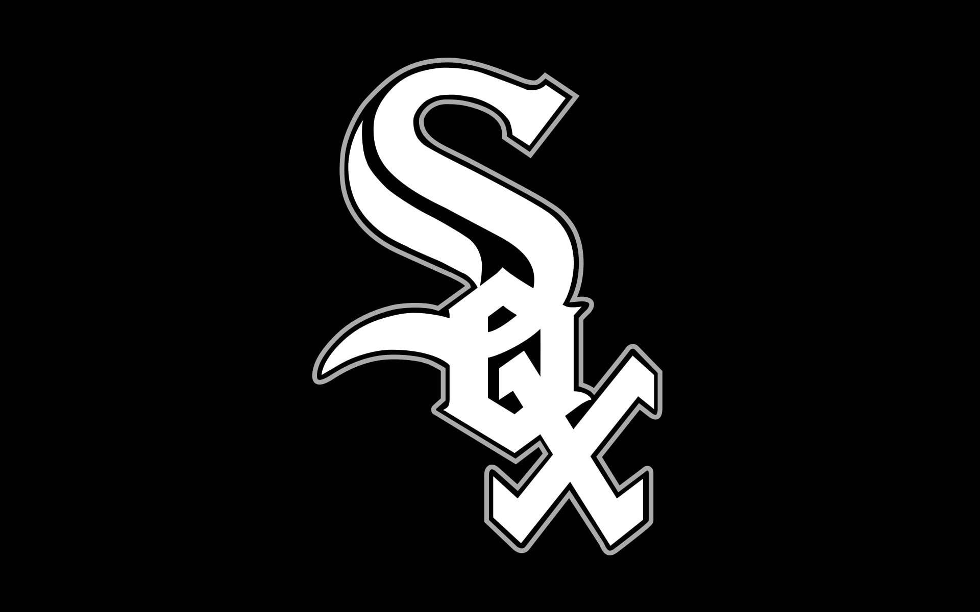 Chicago White Sox, classic logo, white, Full HD Desktop Wallpaper