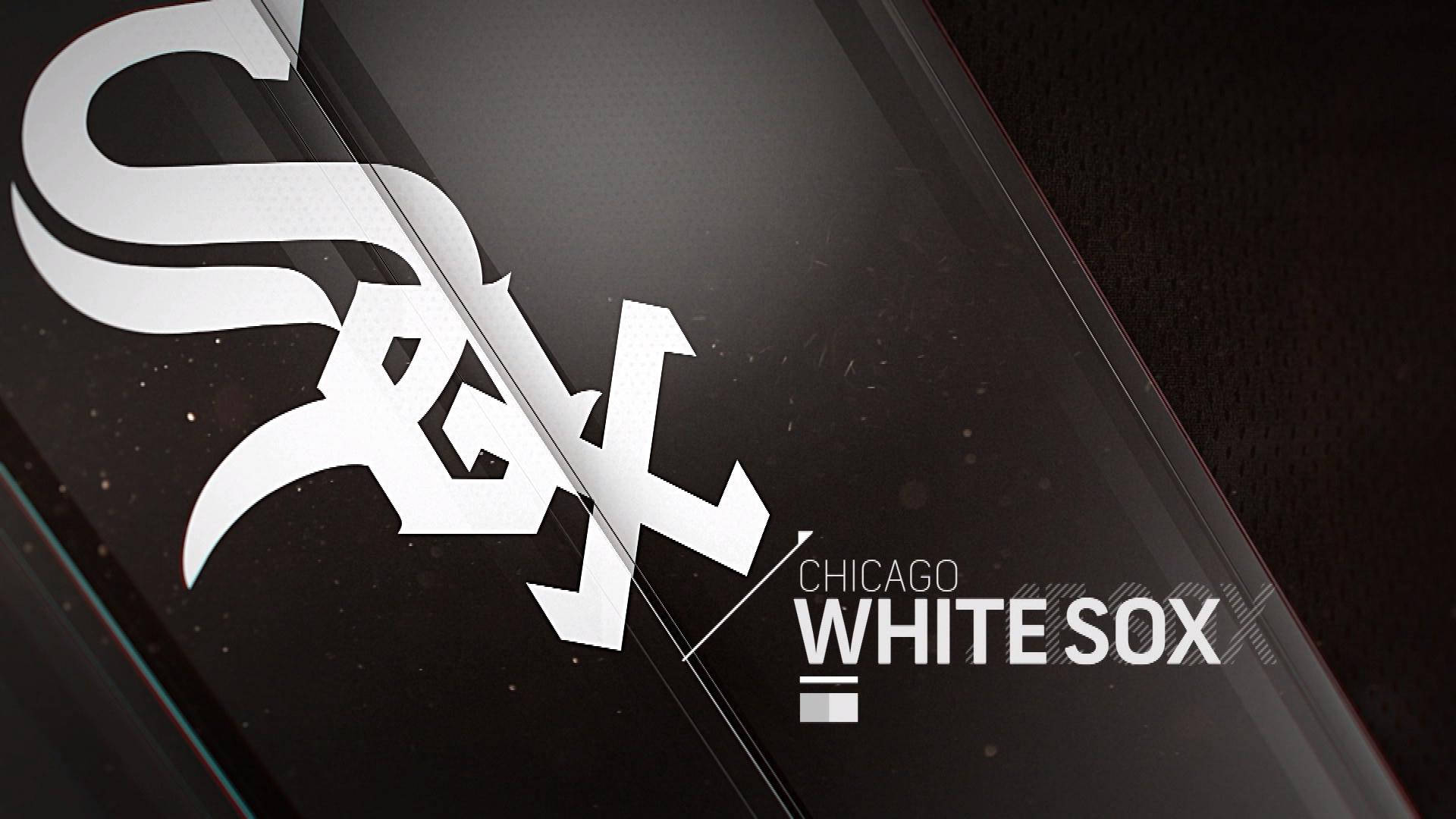 Chicago White Sox, white, dark glass surface, Full HD Desktop Wallpaper