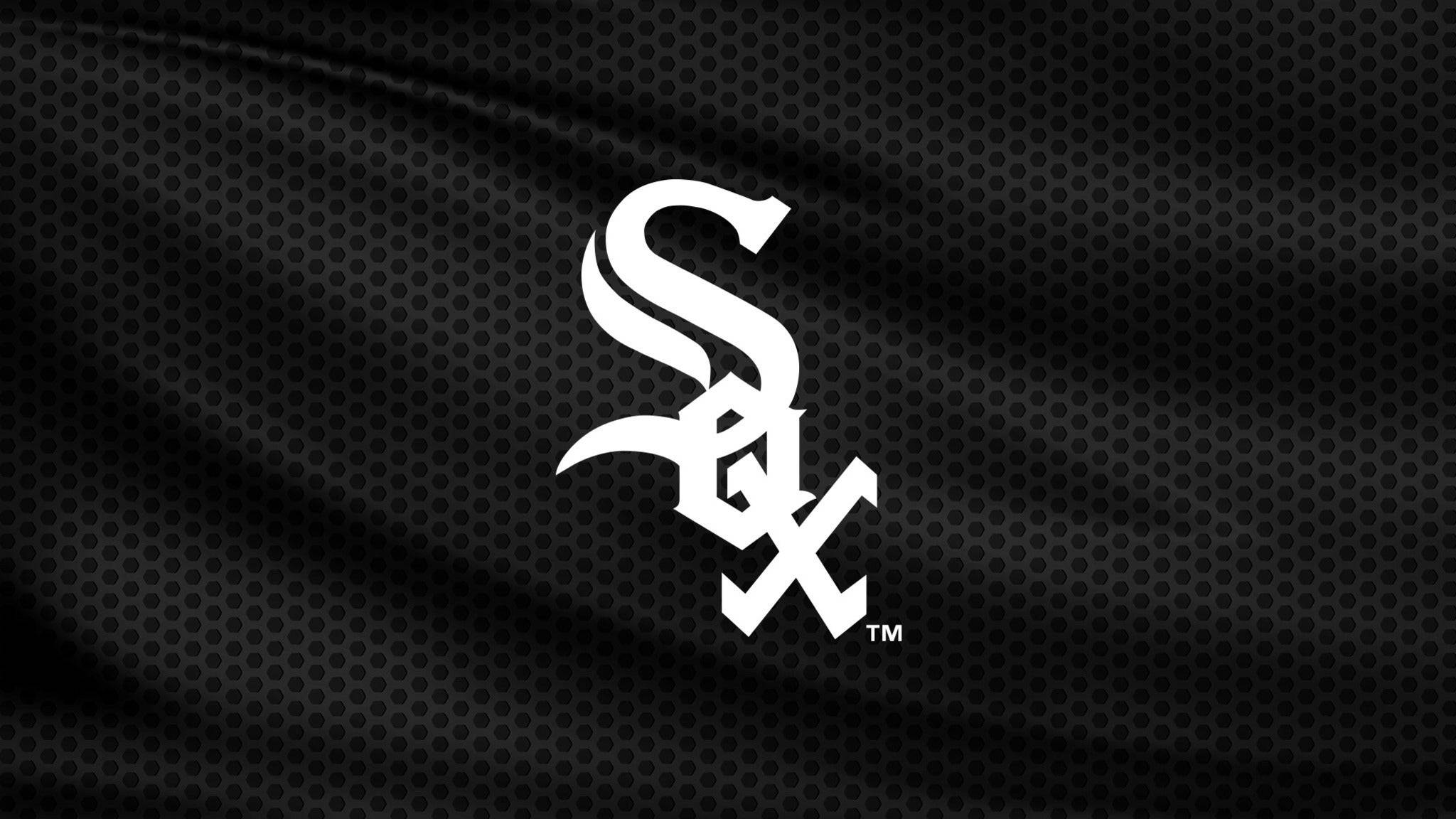 Chicago White Sox, black, mesh texture, Full HD Desktop Wallpaper