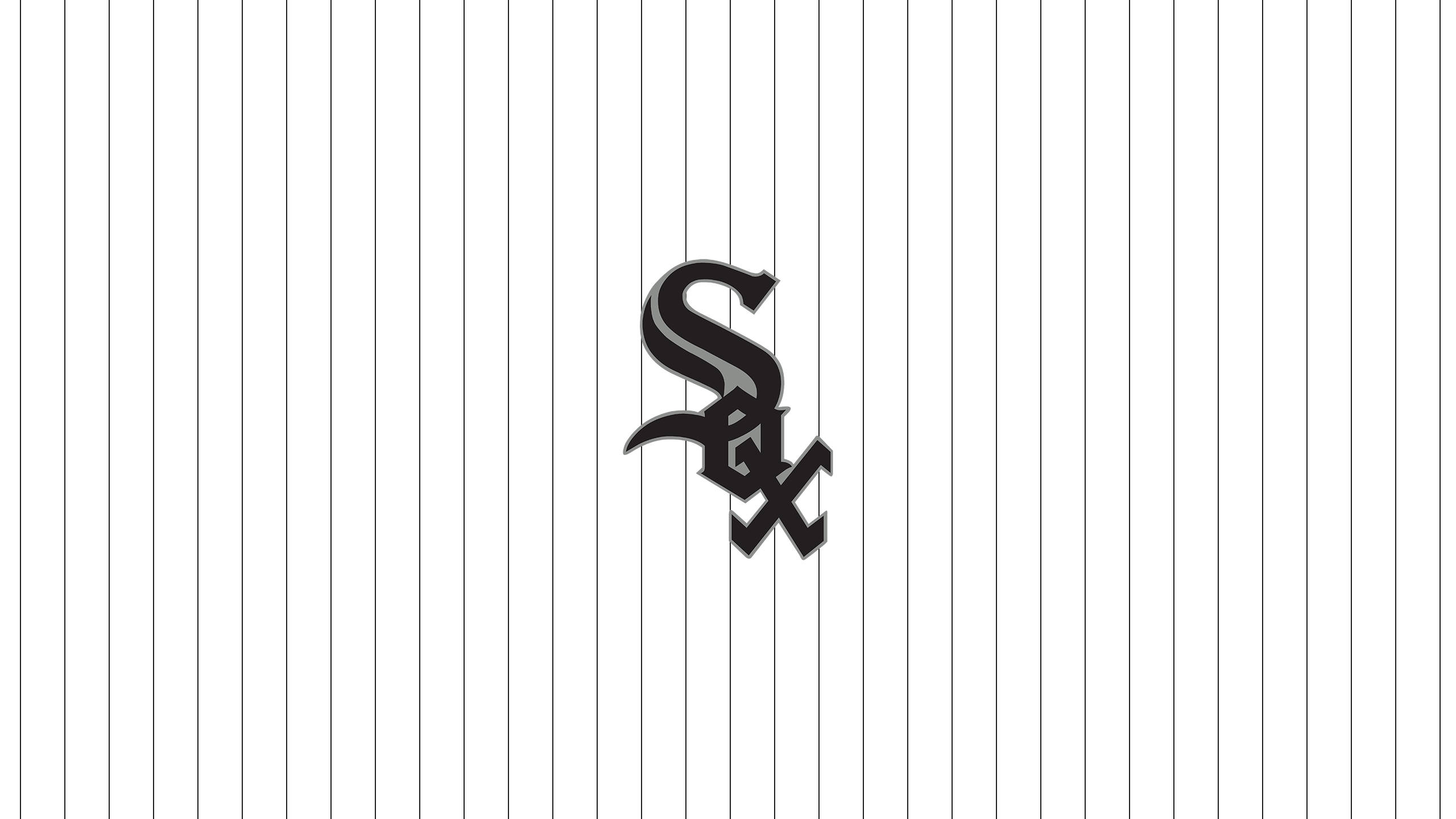 Chicago White Sox, black, white pinstripe, 2K Desktop Wallpaper