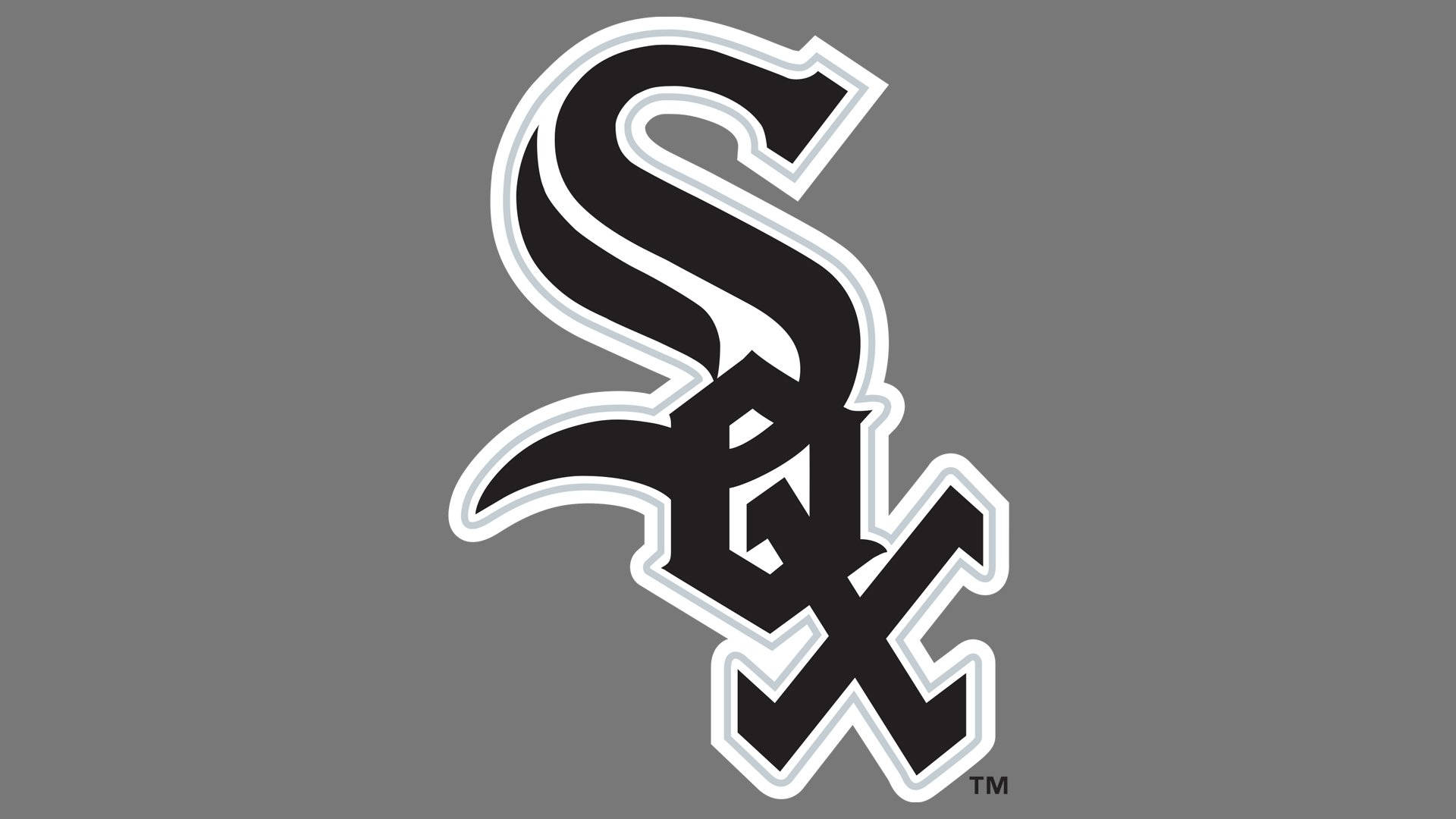 Chicago White Sox, gray, black and white, Full HD Desktop Wallpaper