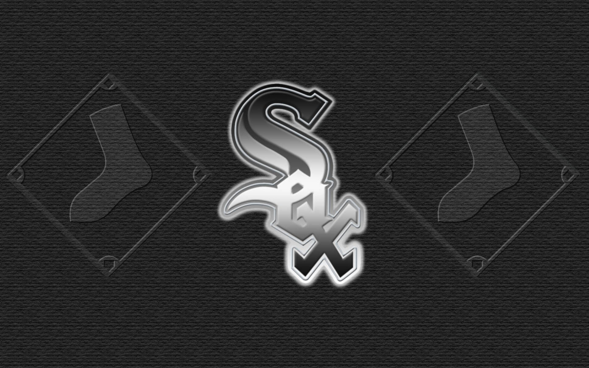 Chicago White Sox, socks logo, shiny silver, Full HD Desktop Wallpaper