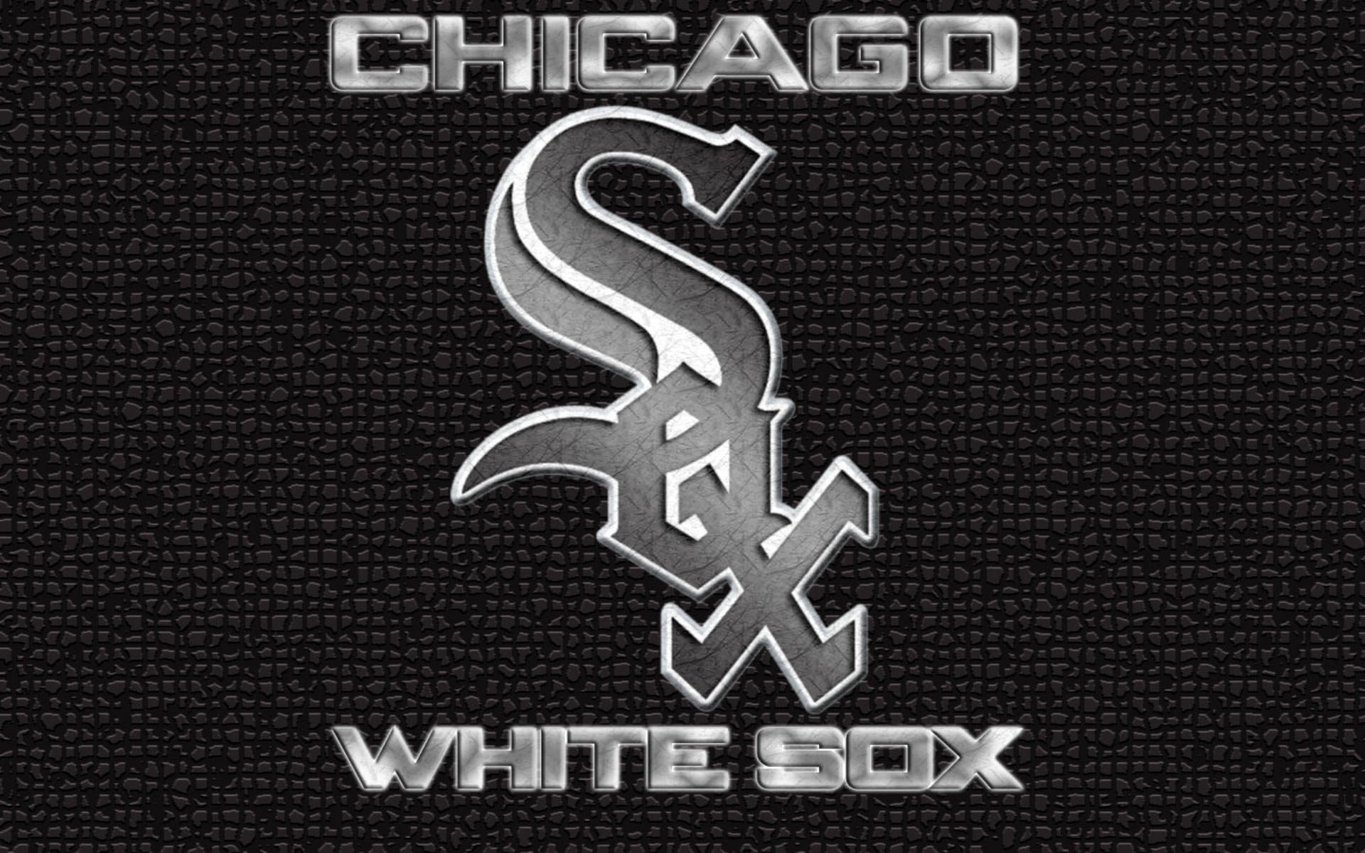 Chicago White Sox, Title Logo, metallic silver, Full HD Desktop Wallpaper