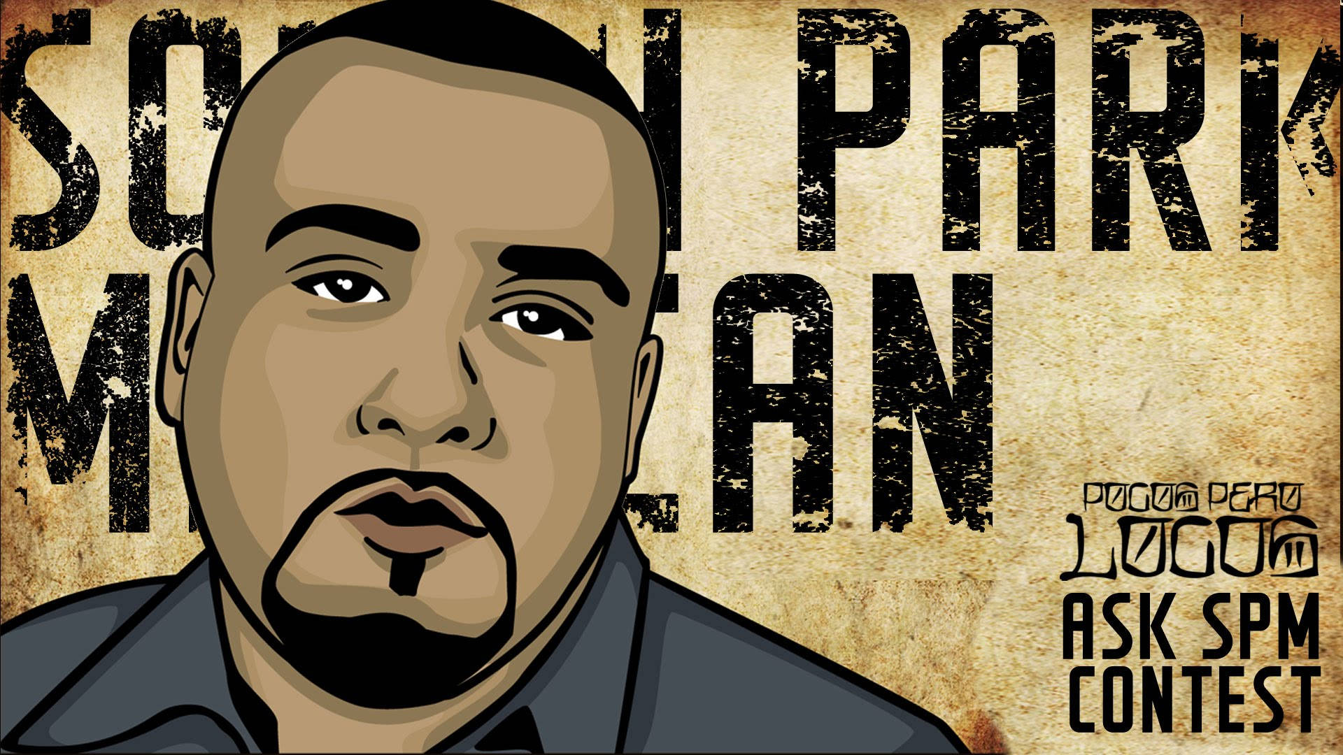 Chicano, Mexican cartoon, goatee, Full HD Desktop Wallpaper