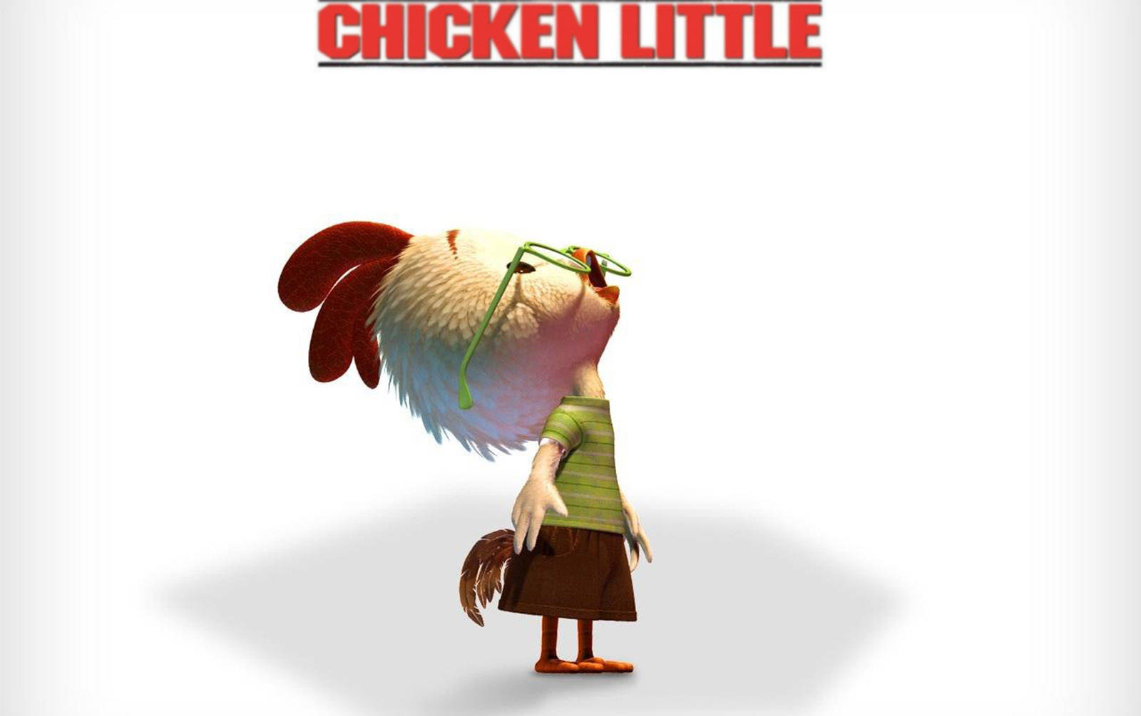 Chicken Little, green glasses, striped shirt, HD Desktop Wallpaper