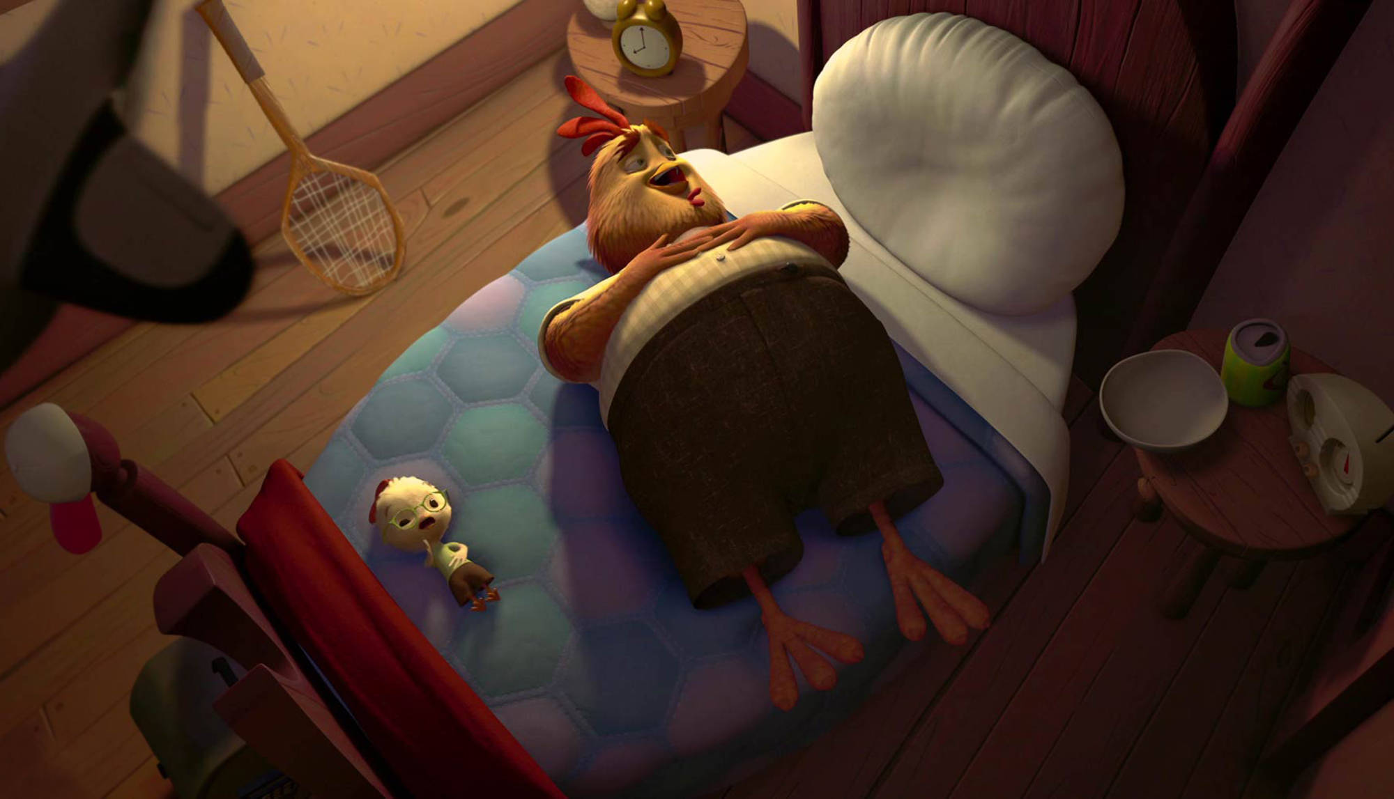 Chicken Little, dad, hexagonal mattress, Full HD Desktop Wallpaper