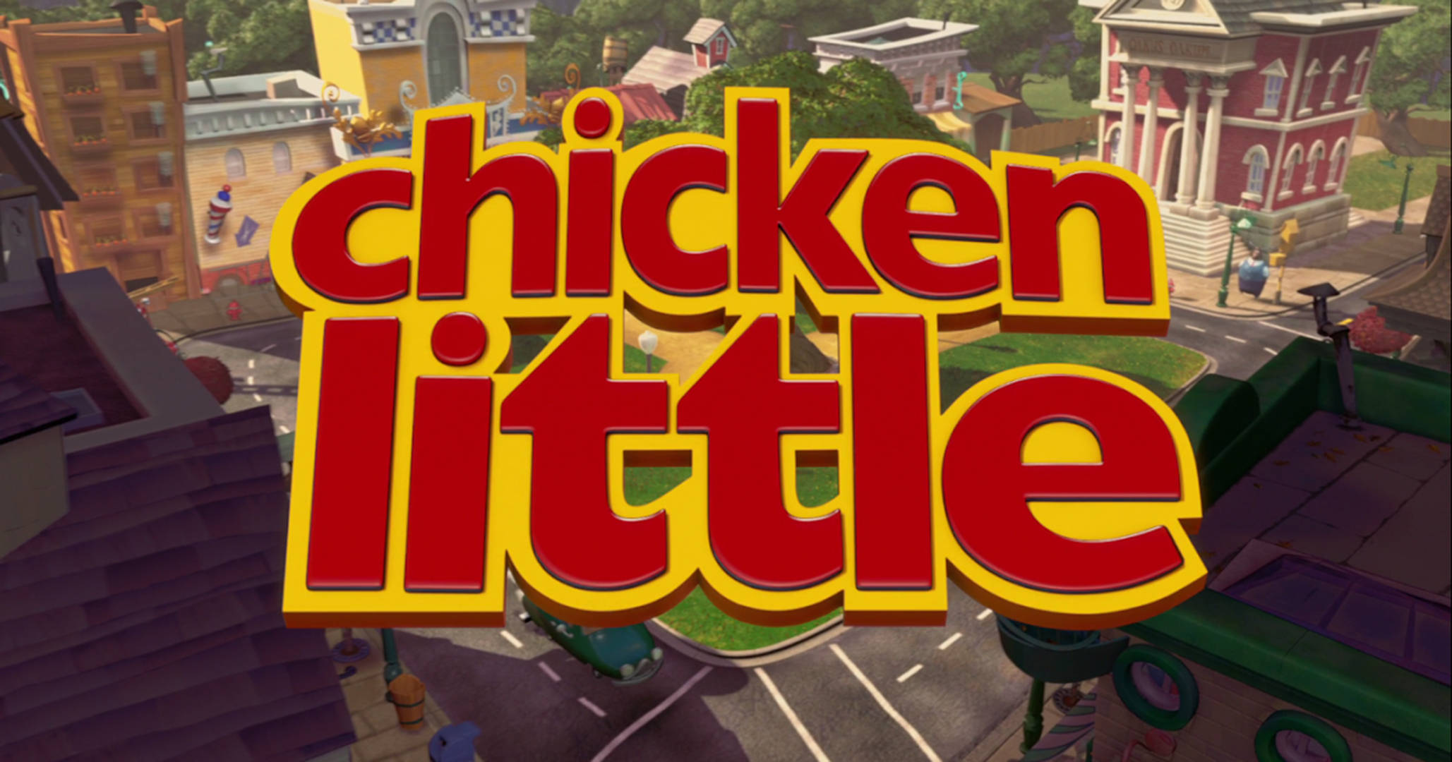 Chicken Little, red, yellow, Full HD Desktop Wallpaper