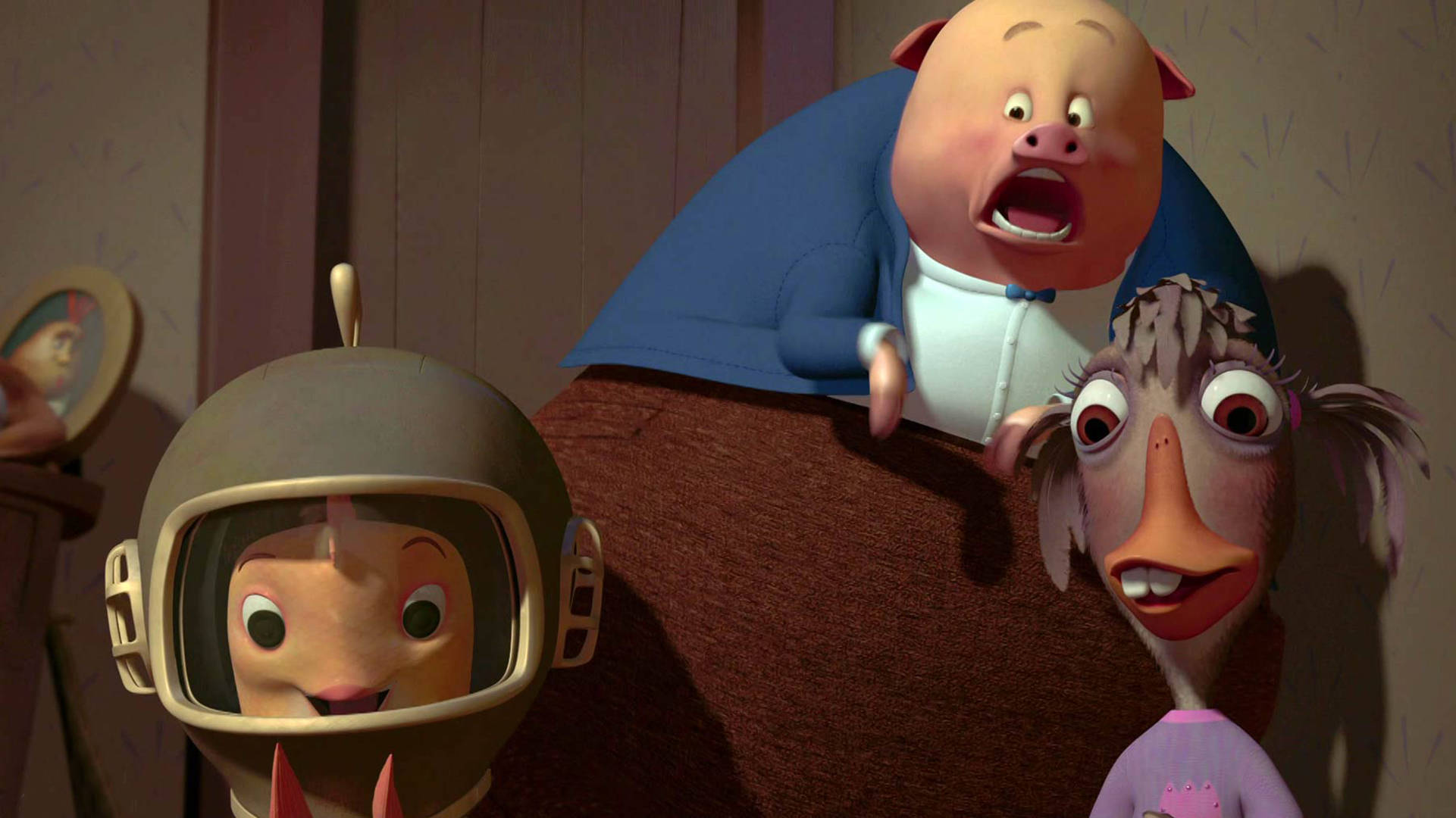 Chicken Little, buddies, animated animal characters, Full HD Desktop Wallpaper