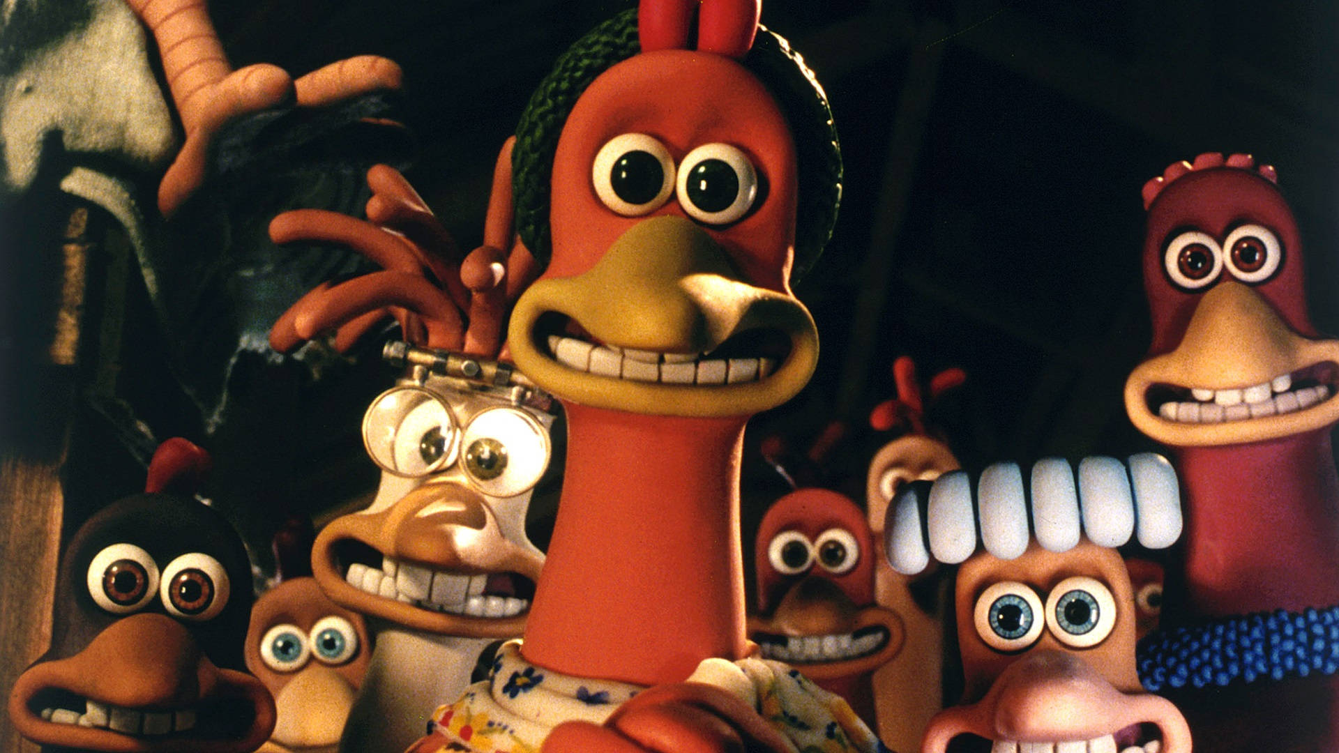 Chicken Run, claymation, exaggerated expressions, Full HD Desktop Wallpaper
