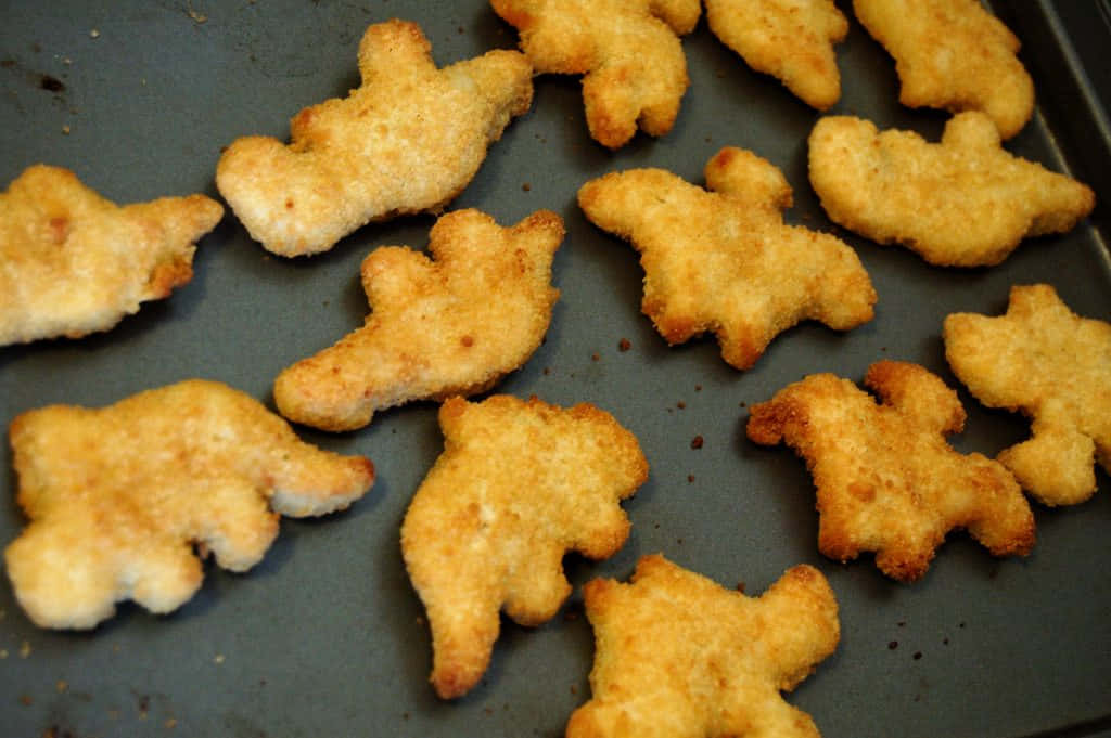 chicken nuggets, bears, golden-brown, SD Desktop Wallpaper