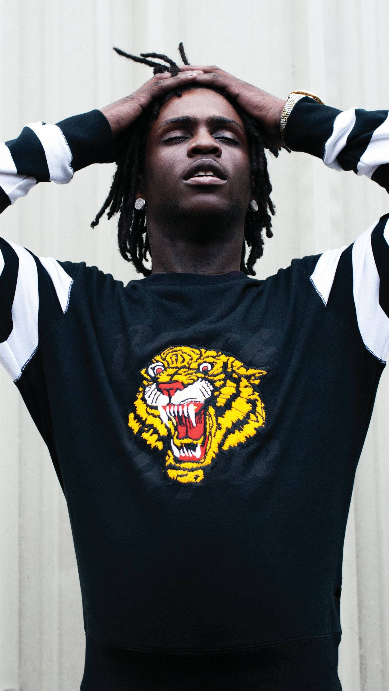 Chief Keef, dreadlocks, black sweatshirt, Full HD Phone Wallpaper