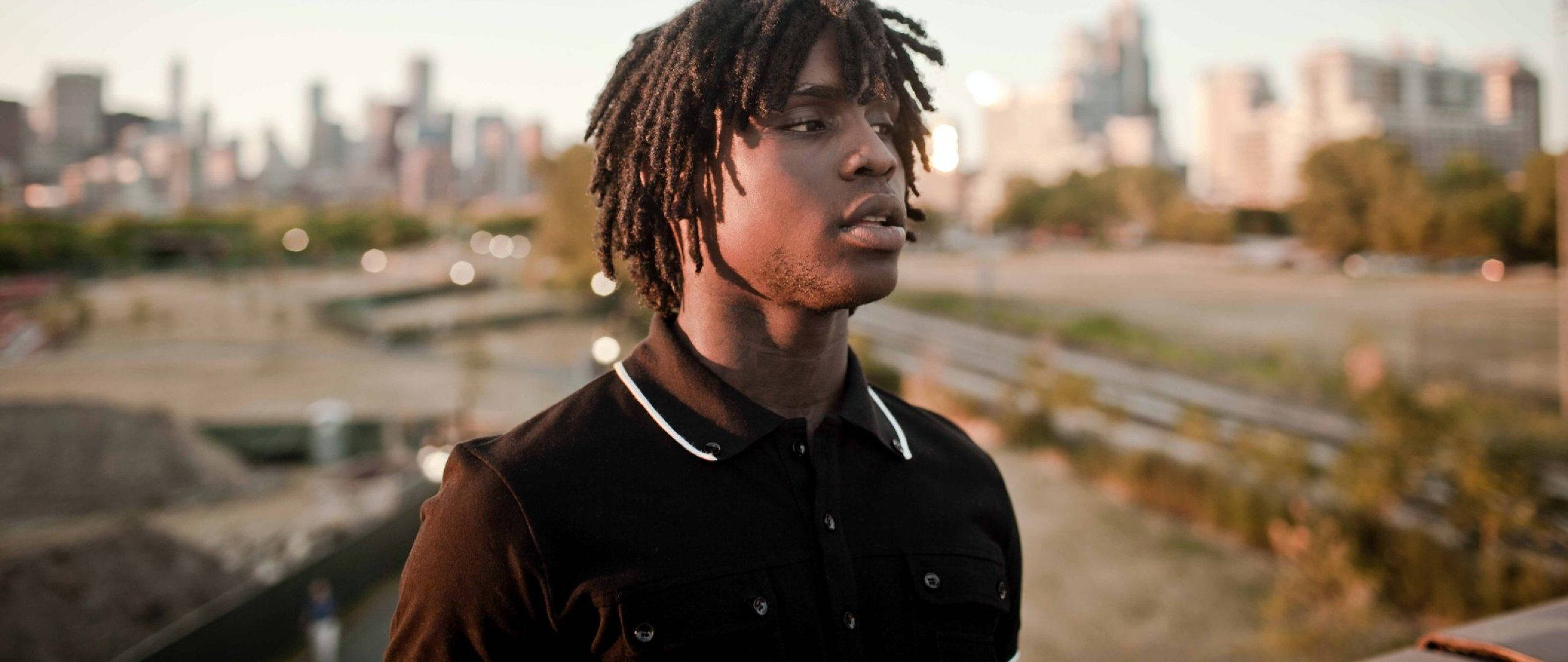 Chief Keef, sunset, city skyline, 2K Desktop Wallpaper
