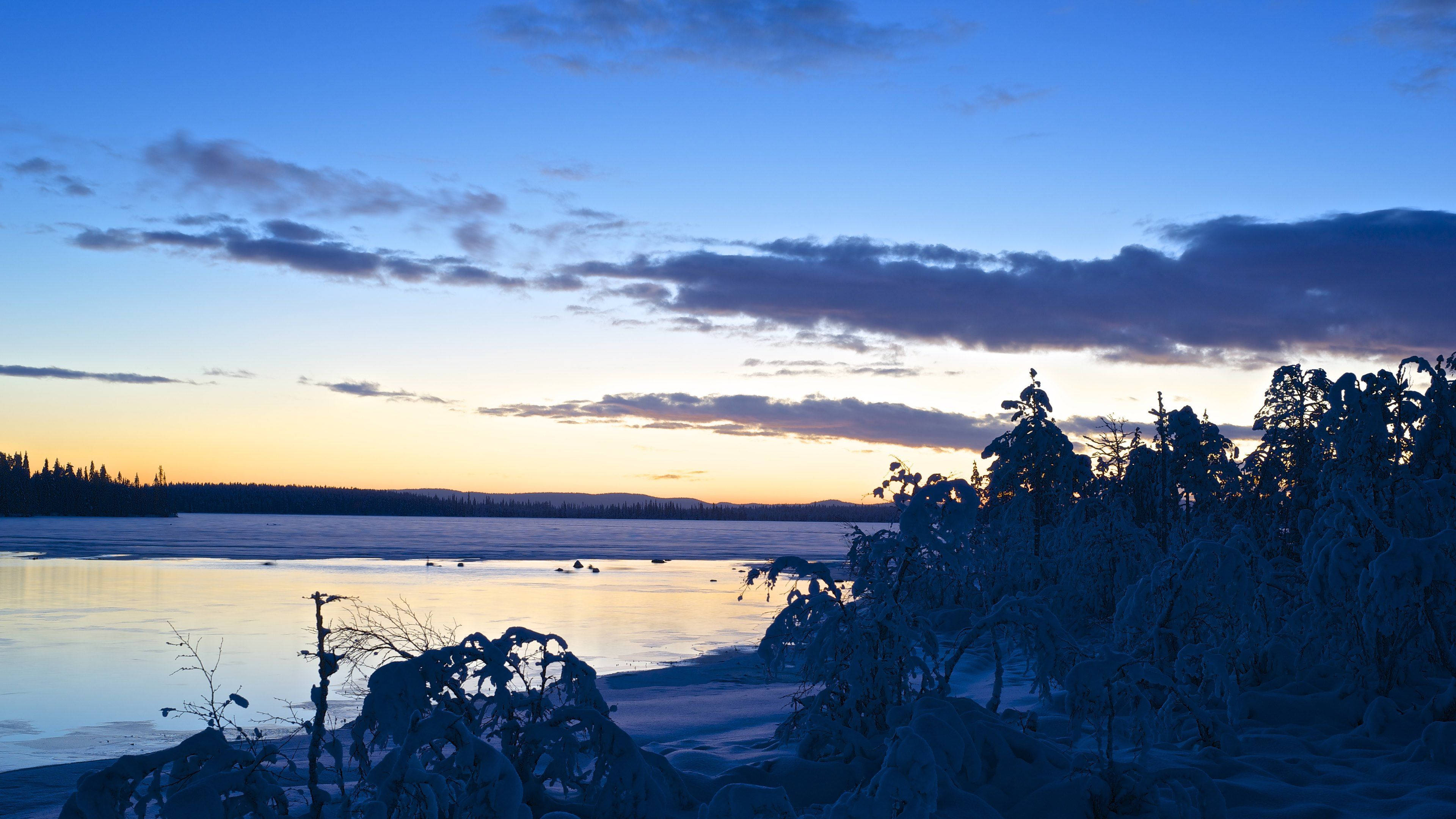 Chill 4K, blue sky, twilight, 4K Desktop Wallpaper