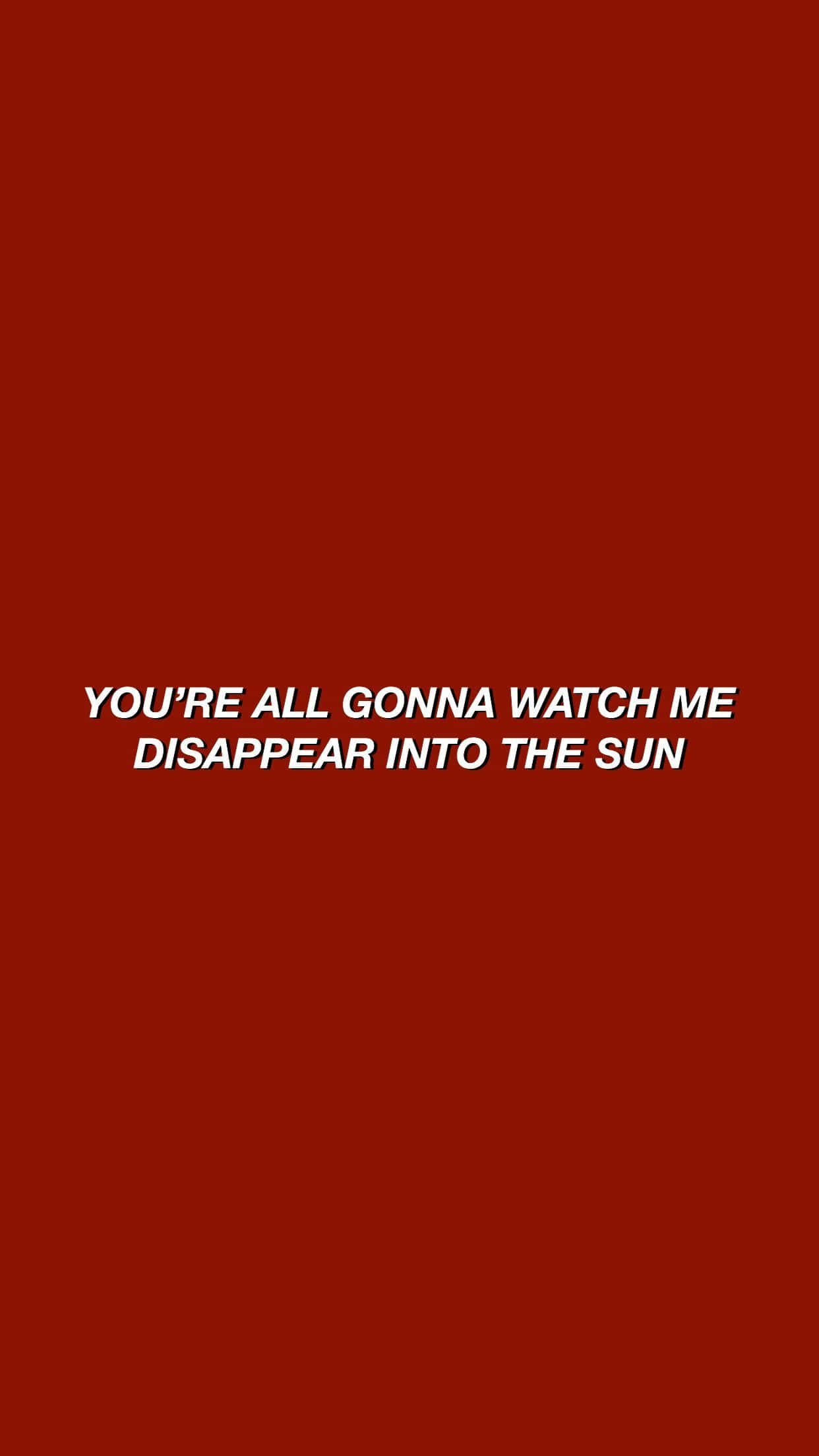 Chill Aesthetic, red aesthetic, white text, Full HD Phone Wallpaper
