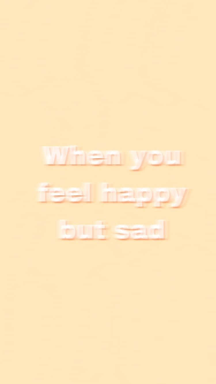 Chill Aesthetic, peach background, white font, HD Phone Wallpaper