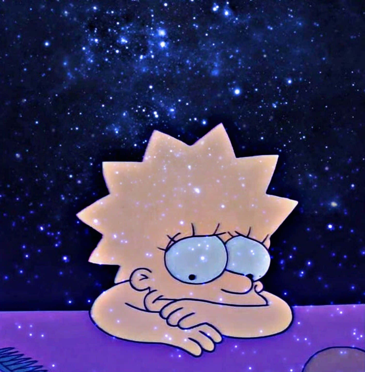 chill aesthetic, cartoon girl, spiky hair, HD Phone Wallpaper