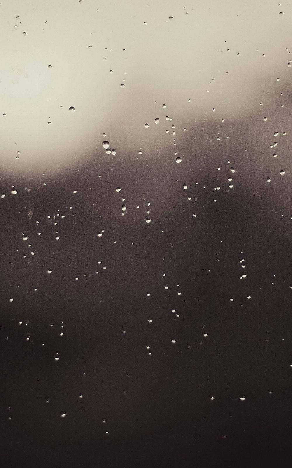 grey iPhone, window, rain droplets, HD Phone Wallpaper