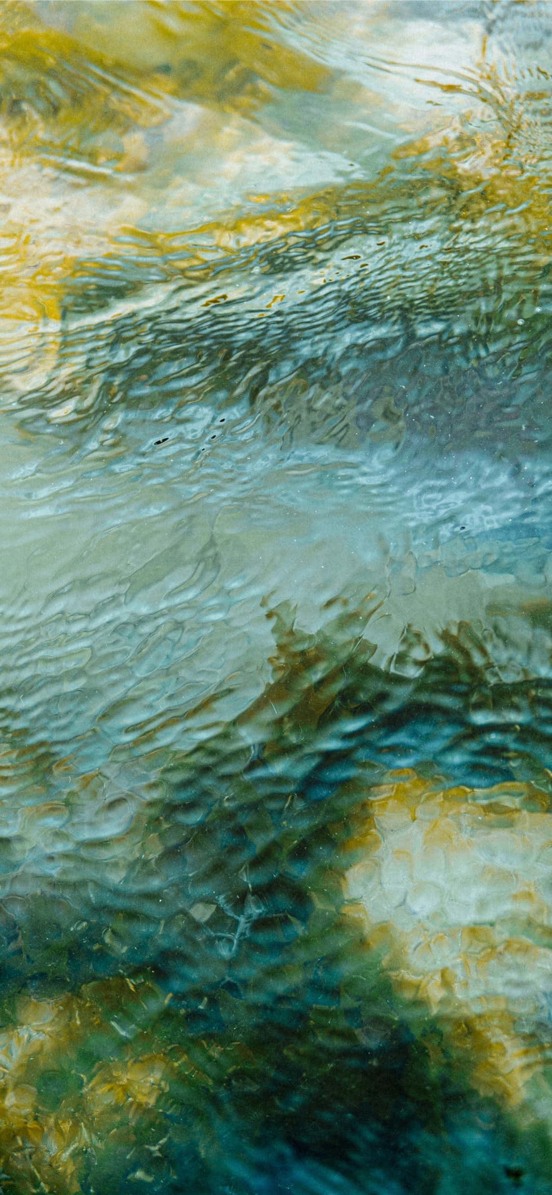Calming iPhone, turquoise, gold, Full HD Phone Wallpaper