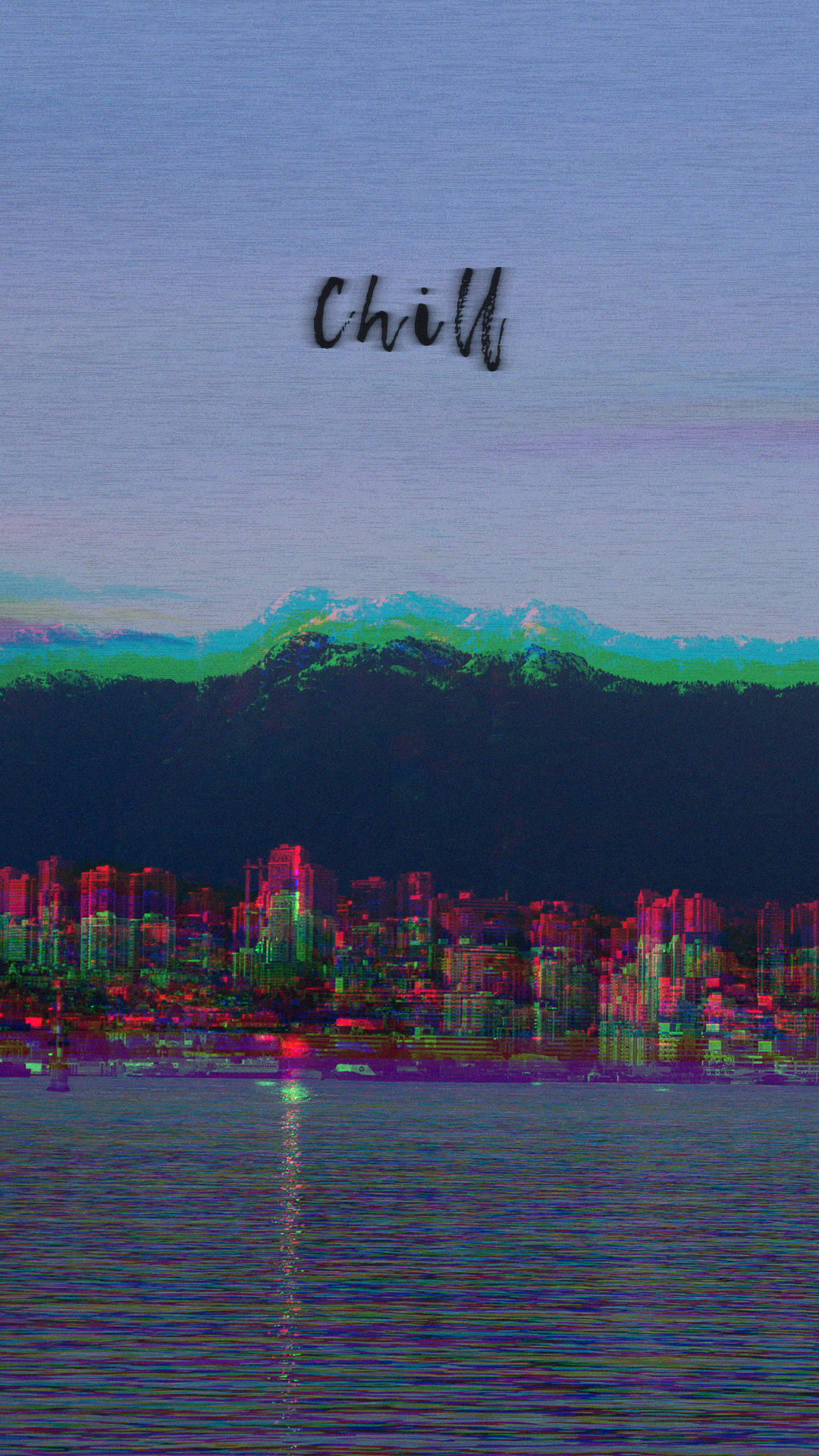 Lo Fi iPhone, dusk, neon lights, Full HD Phone Wallpaper