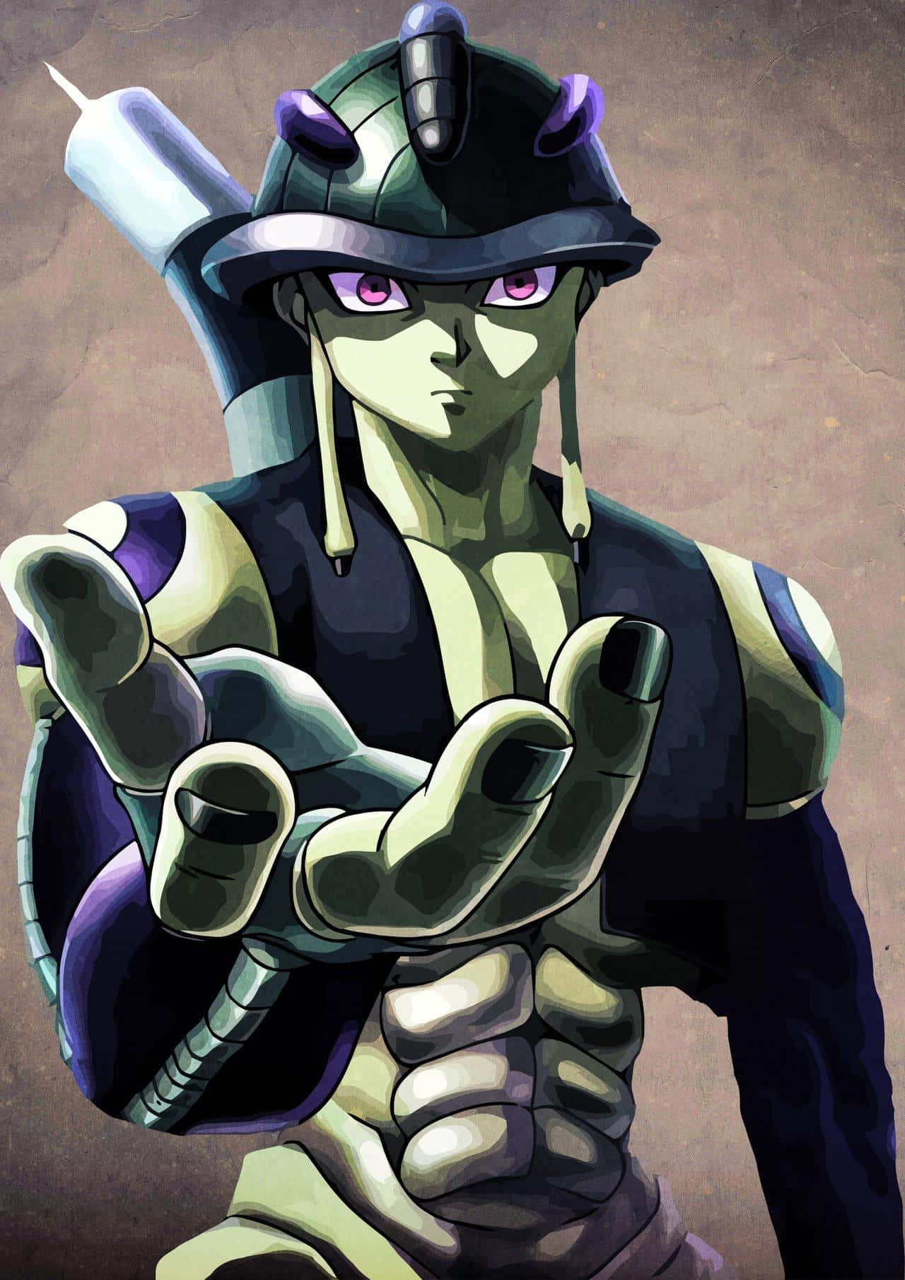Chimera Ants, green-skinned, purple eyes, HD Phone Wallpaper