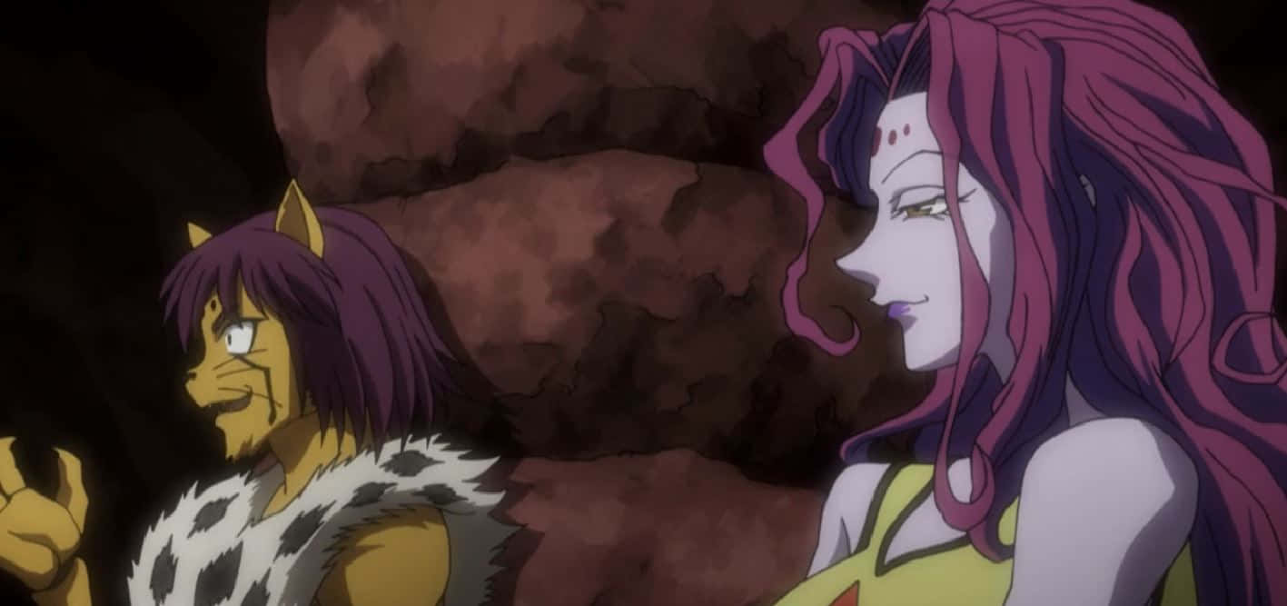Chimera Ants, purple hair, cat ears, HD Desktop Wallpaper
