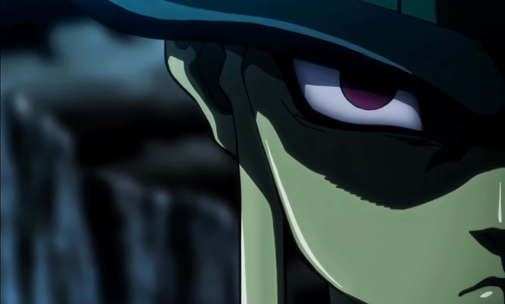 Chimera Ants, anime character, intense green face, Full HD Desktop Wallpaper