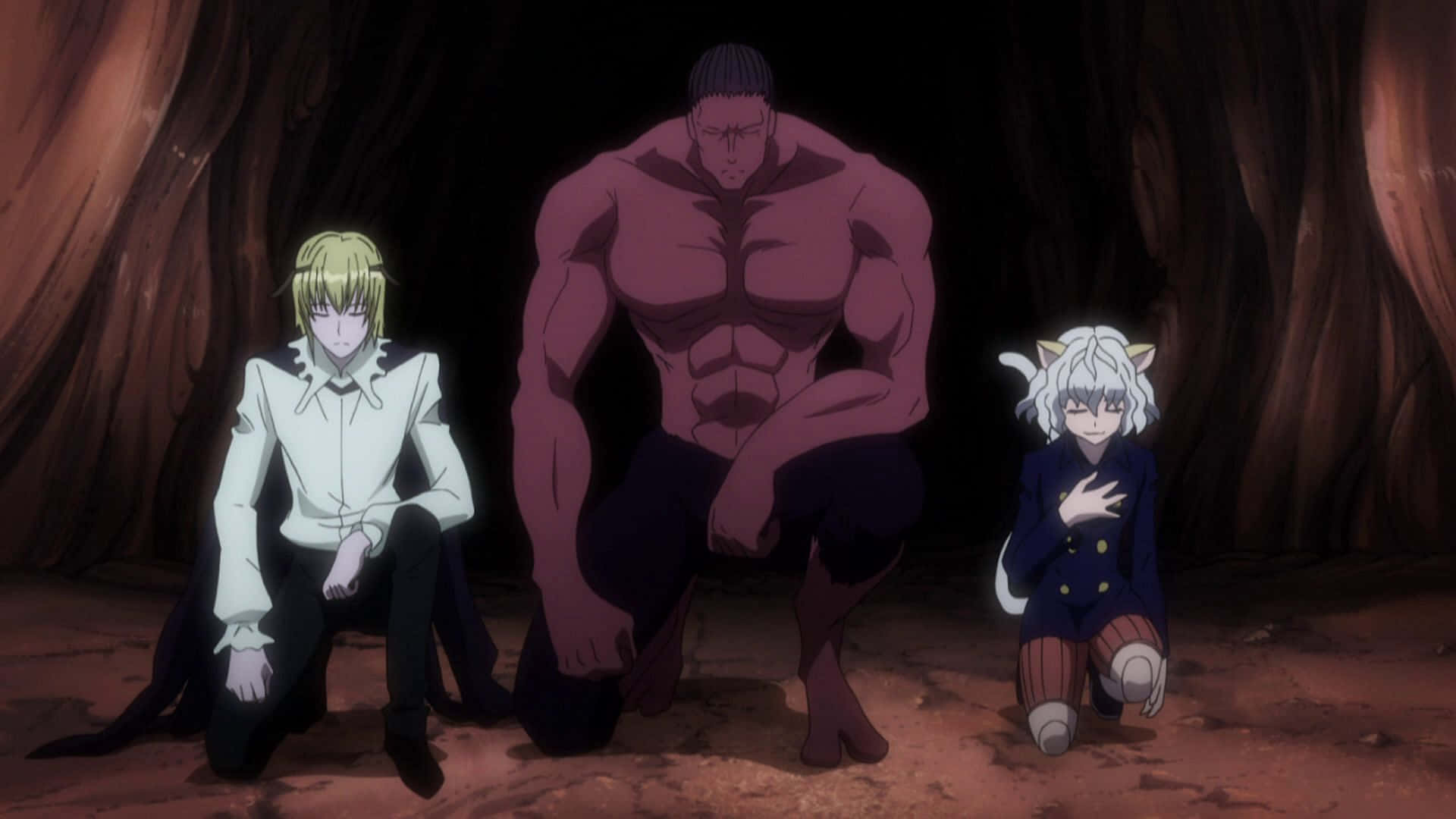 Chimera Ants, anime characters, dim cave, Full HD Desktop Wallpaper