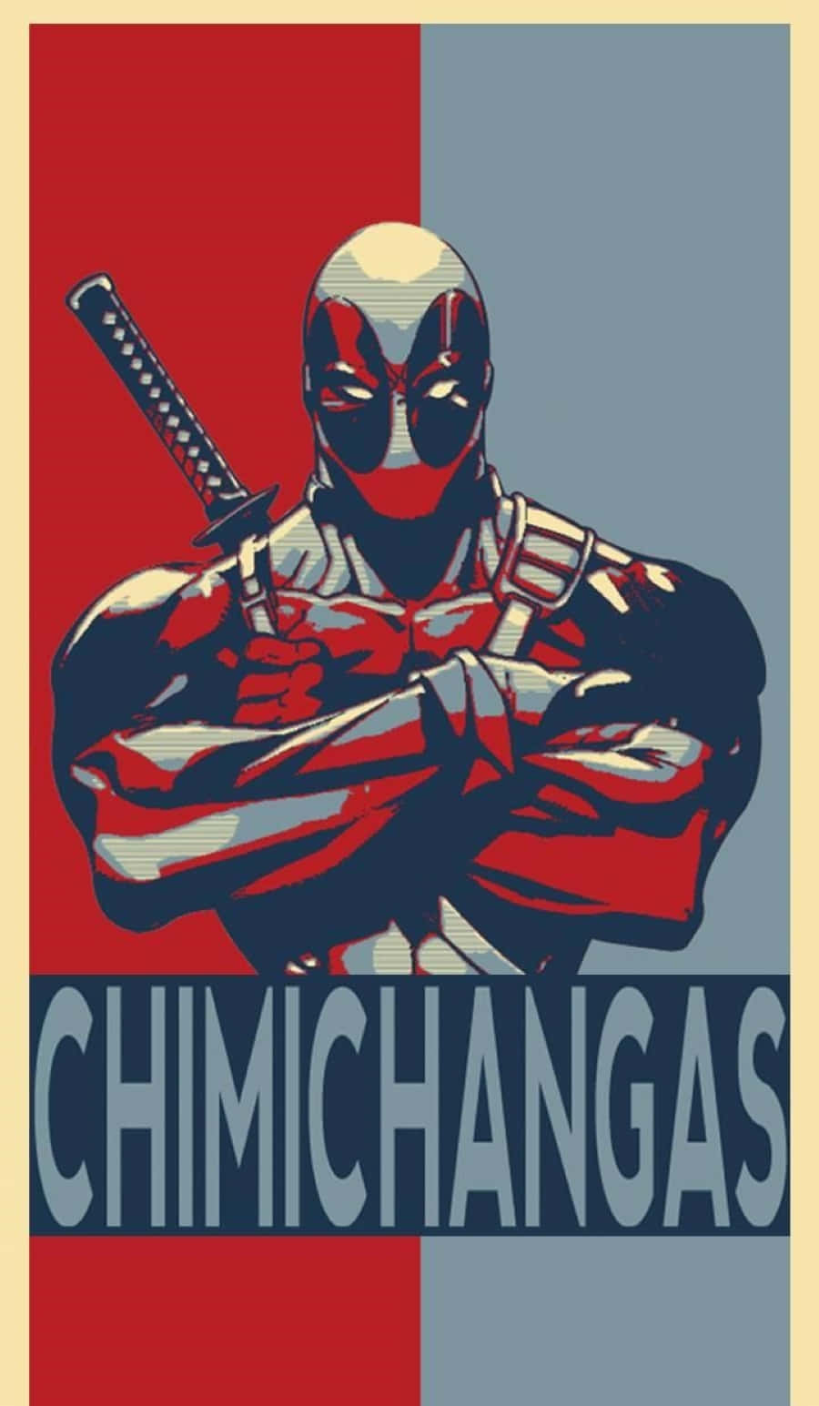 chimichangas, katana, masked superhero, HD Phone Wallpaper