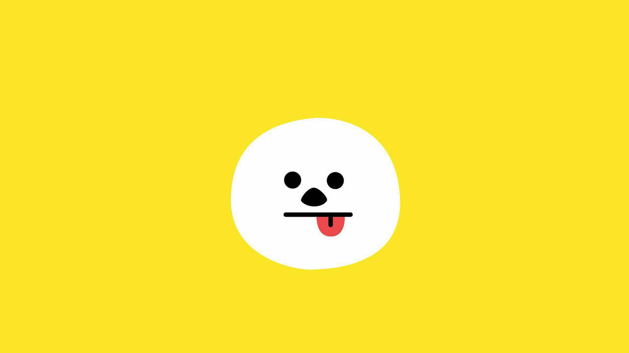 Chimmy Bt21, yellow, white circular character, HD Desktop Wallpaper